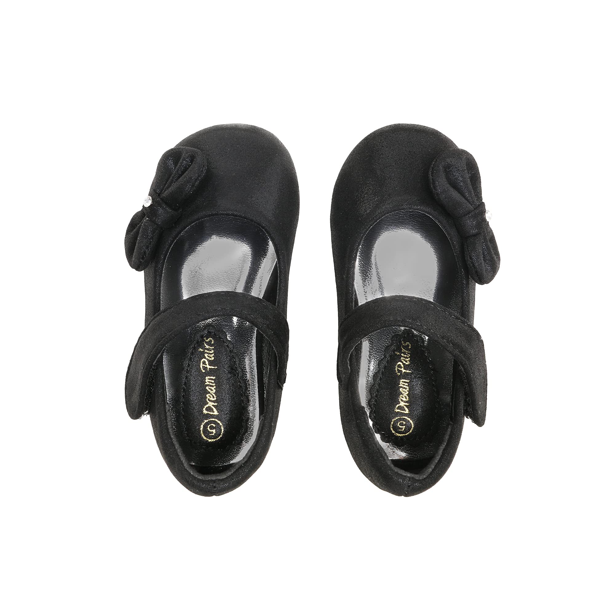 DREAM PAIRS Toddler Girls Mary Jane Flats - Side Bow Ballet Shoes for Toddlers & Little Girls | Perfect for Weddings, Parties & Special Occasions