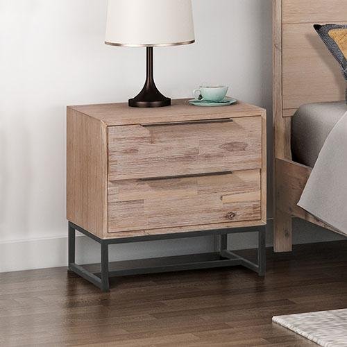 Modern Hannah Bedside Table - Nightstand with Storage Drawer, Wooden End Table for Bedroom, Living Room & Office - Perfect for Small Spaces & Home Decor