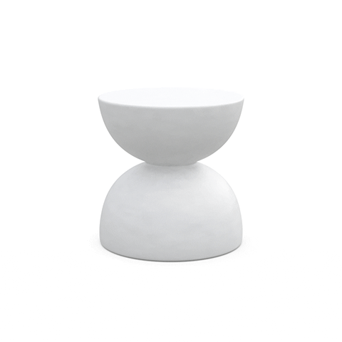 Modern Outdoor Concrete Side Table - Durable & Weatherproof Patio Furniture for Garden, Poolside, or Balcony Use