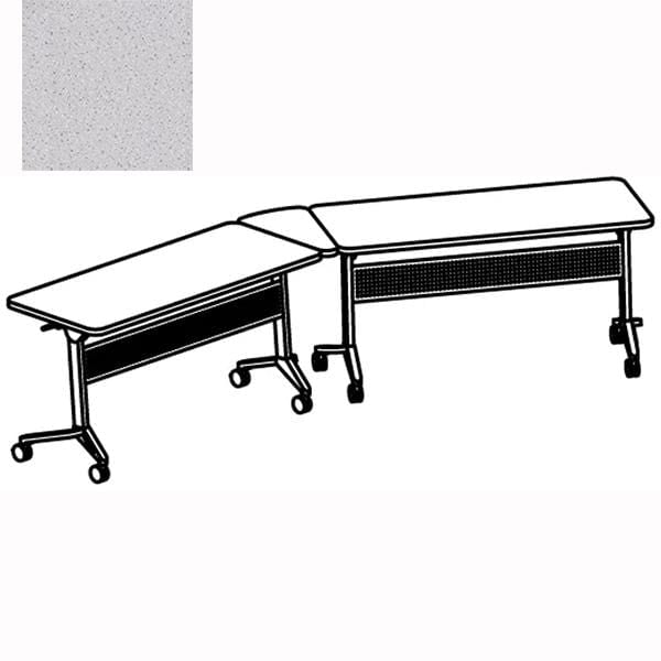 Safco Mayline FLIP N GO Training Table Set - Foldable & Portable Conference Table - Folkstone Finish [FLIP3FLK4] - Perfect for Meetings, Classrooms & Office Training Sessions