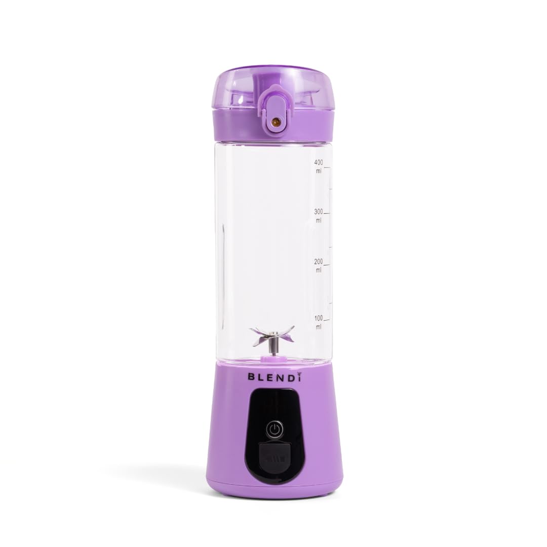 BLENDi Lite Portable Blender 17oz - USB Rechargeable 70W Motor for Smoothies, Protein Shakes, Juices & Meal Prep - Compact Travel Blender, BPA-Free, Quiet Operation - Perfect for Gym, Office, Camping & Travel (Purple)