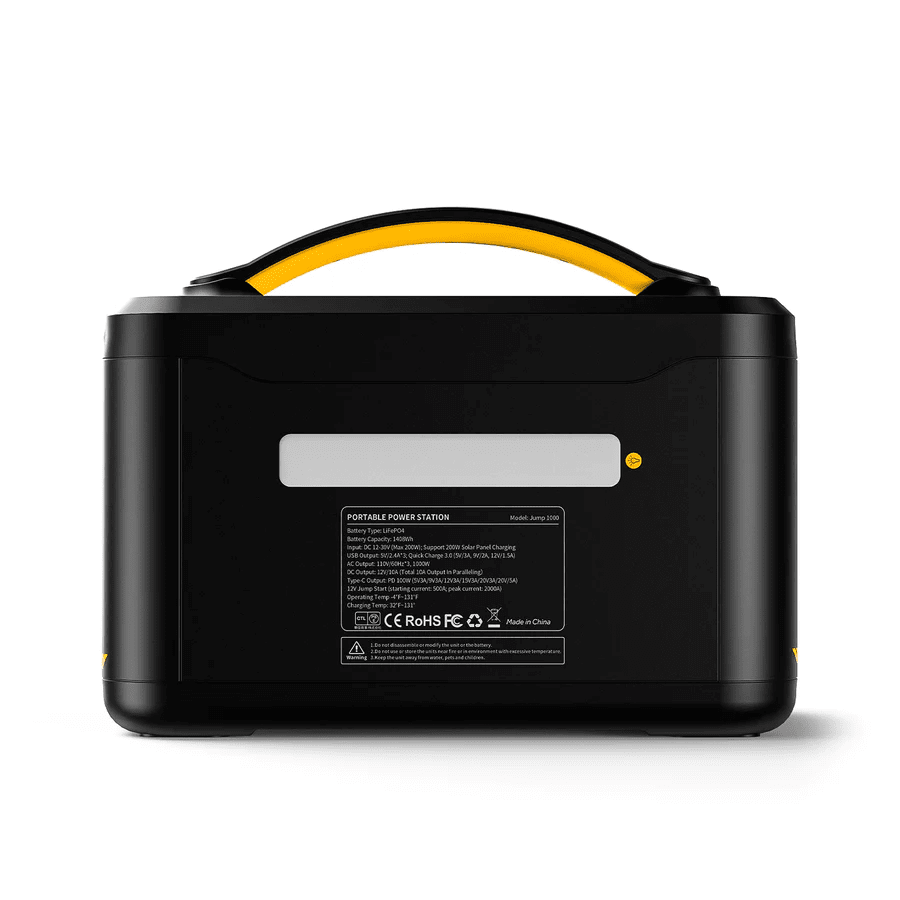 VTOMAN Jump 1000 Portable Power Station 1,408Wh 1000W Solar Generator with 2 Year Warranty - Perfect for Camping, RV Trips, Home Backup & Outdoor Adventures