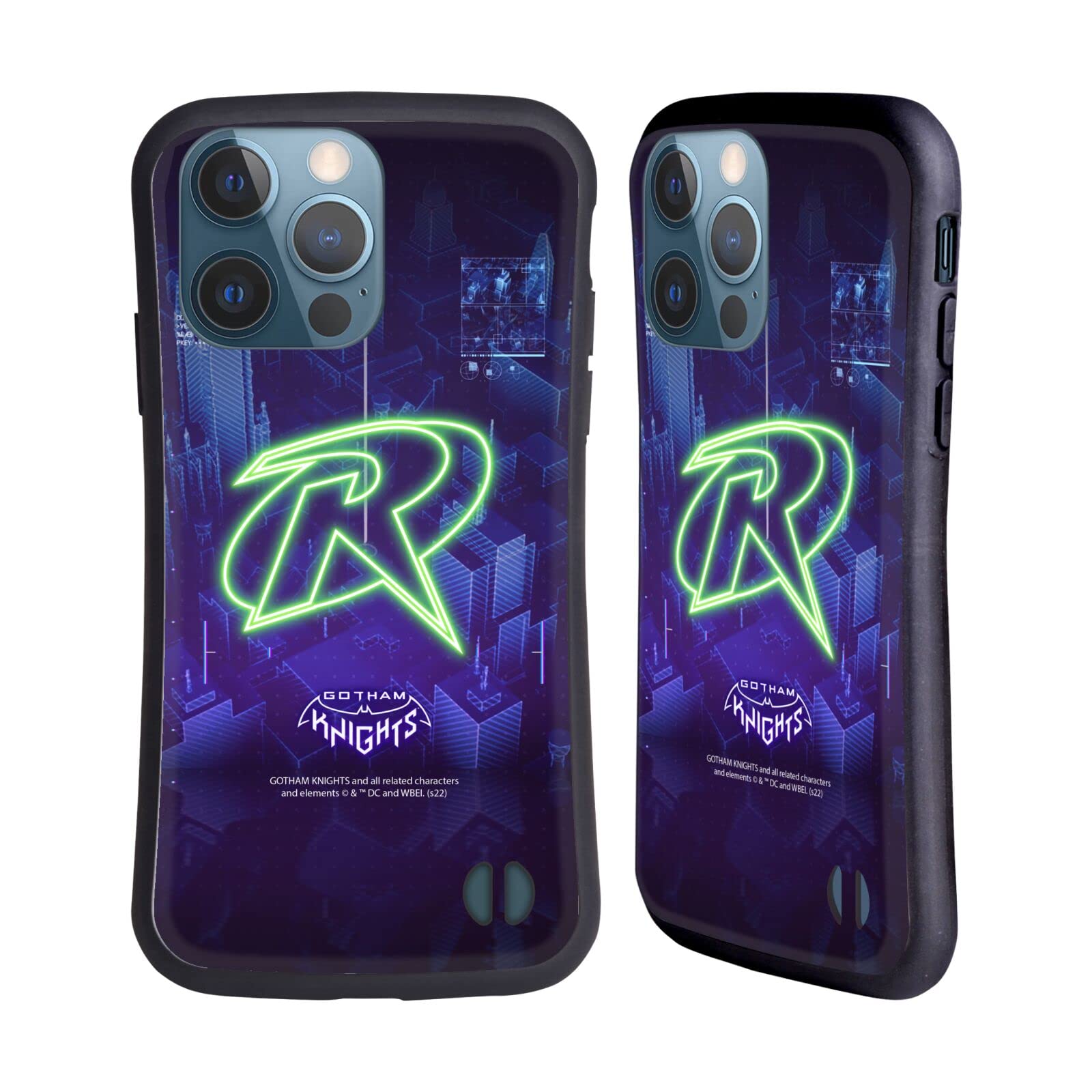 Officially Licensed Gotham Knights Robin Character Art Hybrid Case for Apple iPhone 13 Pro - Durable Protective Phone Cover for Gaming Fans & DC Comics Collectors