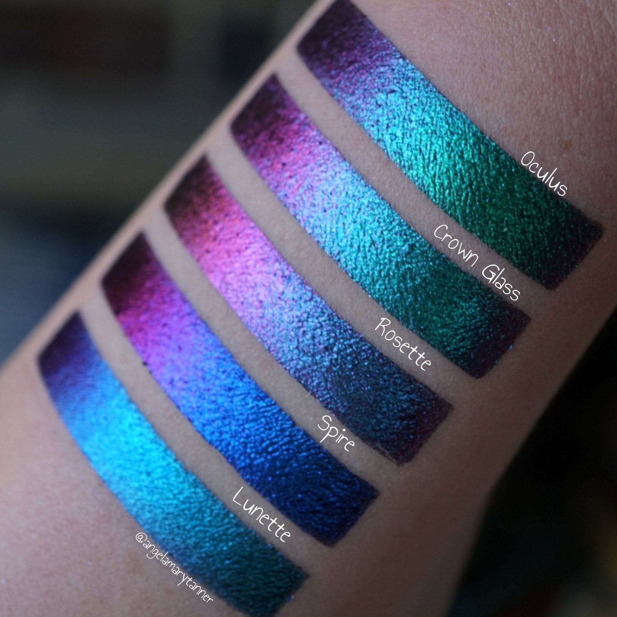 Crown Glass Jewelled Multichrome Eyeshadow Palette - Long Lasting Pigmented Makeup for Party, Wedding & Special Occasions