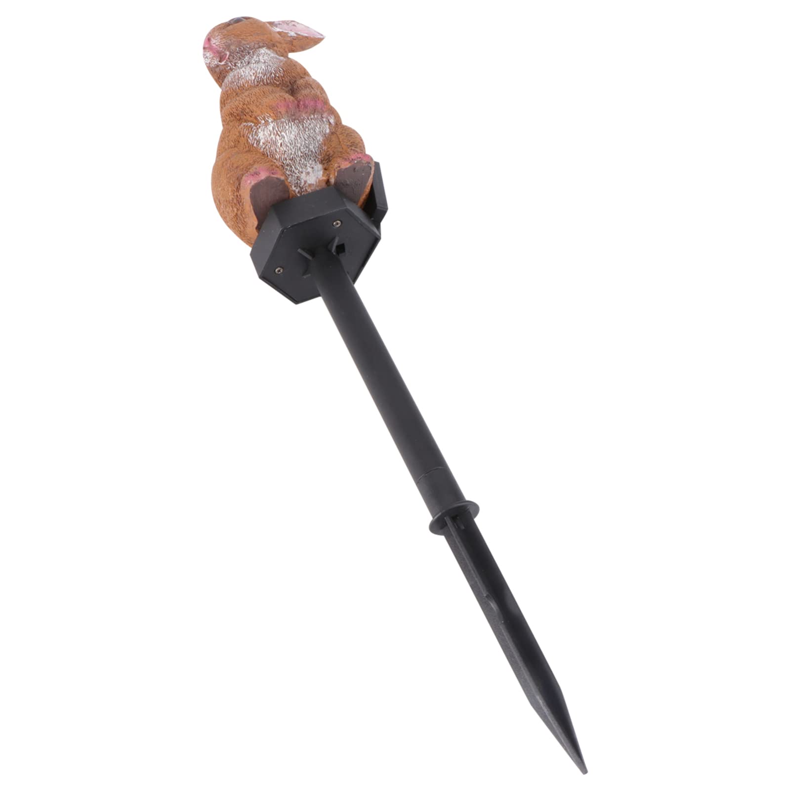 Beaupretty Solar-Powered LED Rabbit Garden Stake - Bunny Figurine for Outdoor Lawn & Pathway Decoration | Christmas & Easter Yard Lights | Weather-Resistant Landscape Lighting for Patio, Garden & Walkways | Perfect for Holiday Decor & Nighttime Ambiance