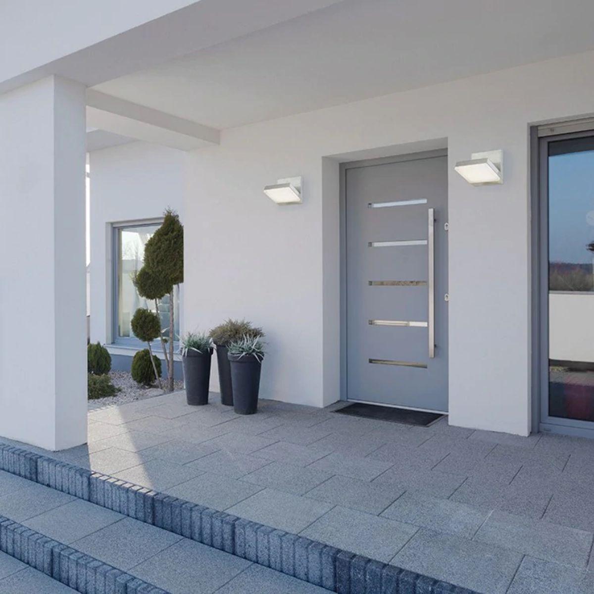 Modern Angle LED Outdoor Wall Sconce Light - Waterproof IP65, Dimmable, Black Finish - Perfect for Porch, Patio, Garden & Exterior Home Lighting