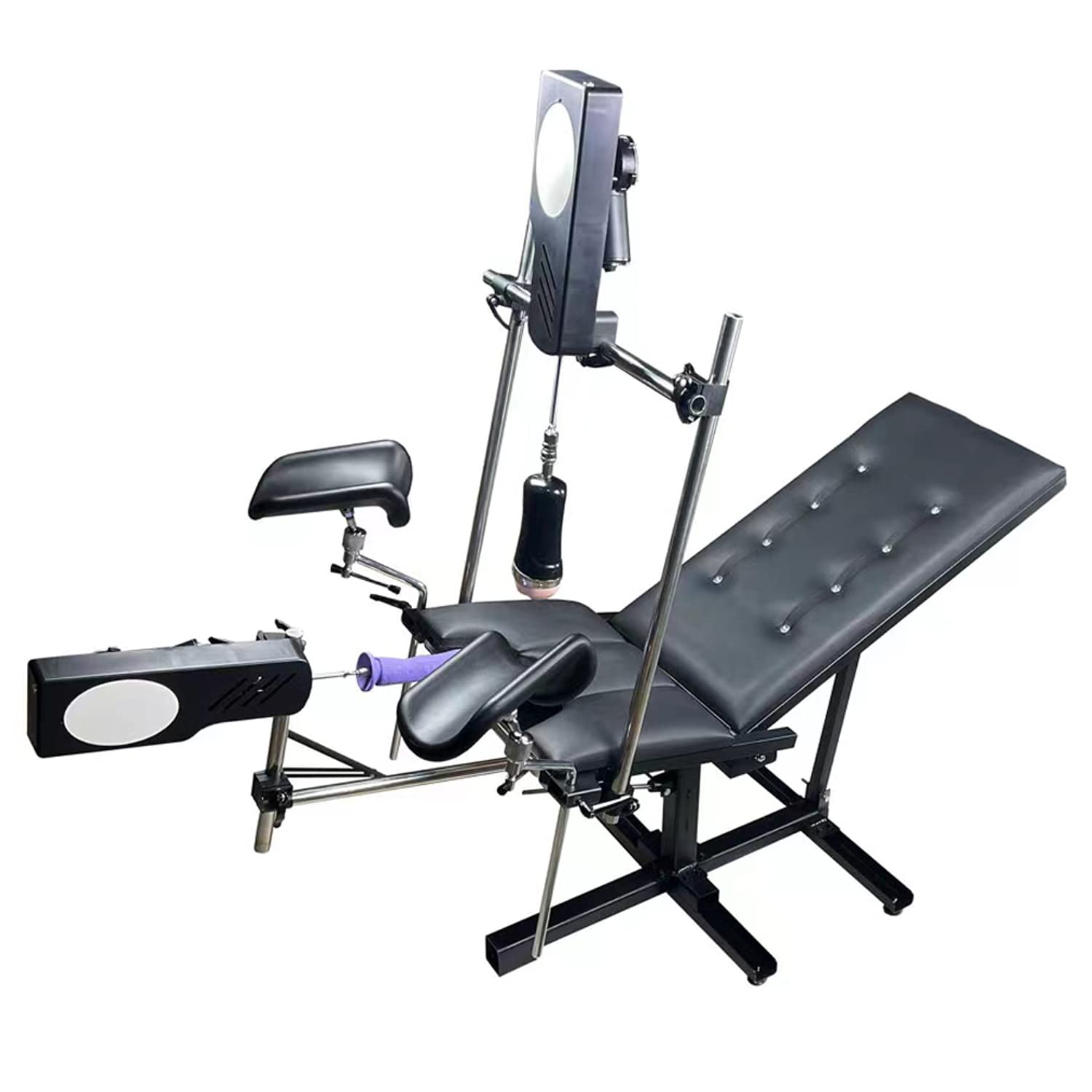 Premium BDSM Sex Chair Bench with Adjustable Straps & Thick Padding – Compatible with 120W Sex Machine for Men & Women – Perfect for Rough Play, Bondage, and Bedroom BDSM Scenes