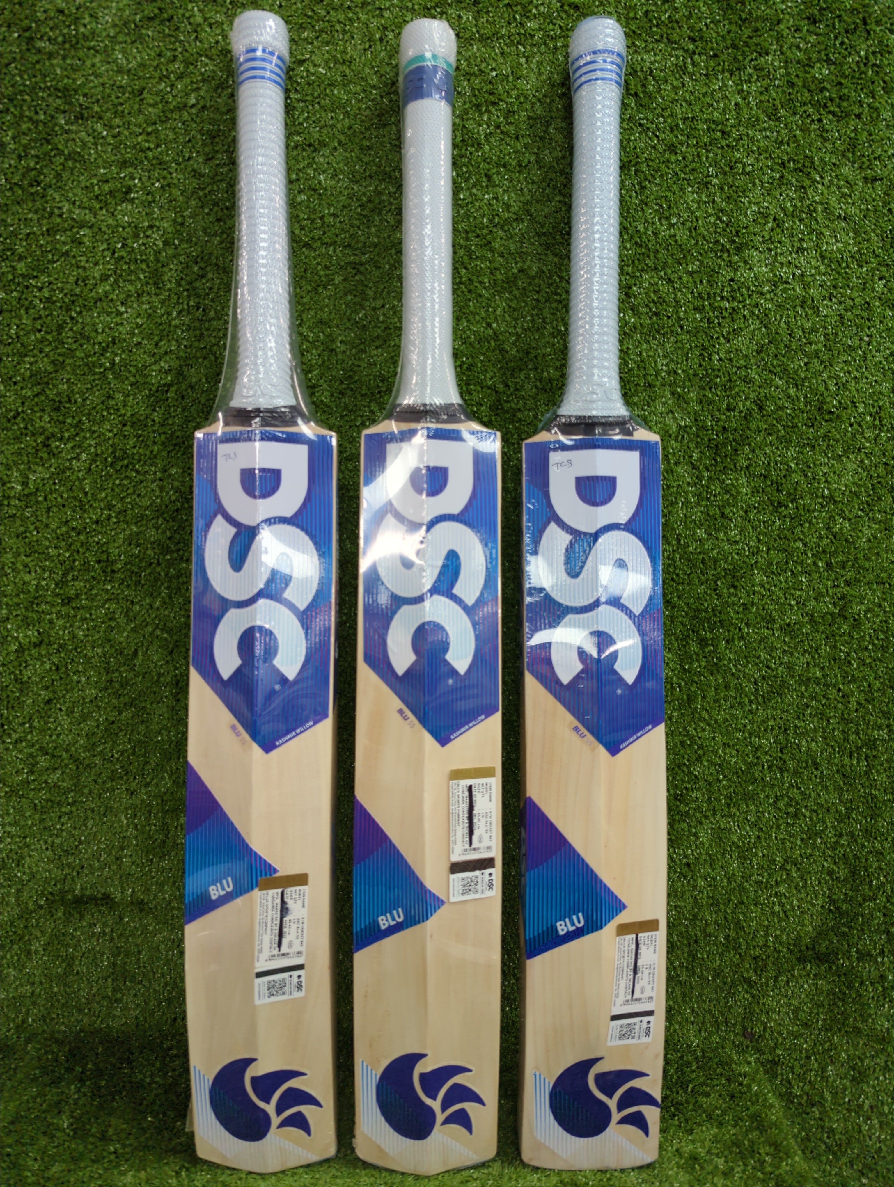 DSC Blu 55 Kashmir Willow Cricket Bat - Professional Grade Cricket Equipment for Practice & Matches - Perfect for Cricket Training, Club Games & Backyard Practice
