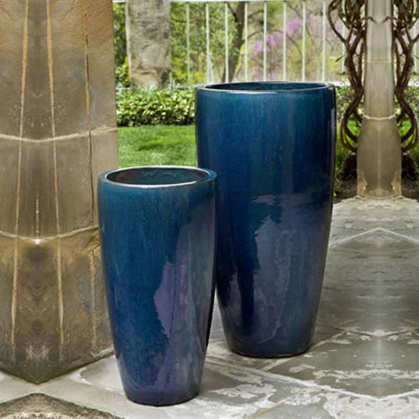 Premium Rioja Planter Set of 2 - Modern Ceramic Flower Pots for Indoor & Outdoor Plants - Perfect for Home Decor, Garden, Patio, and Balcony