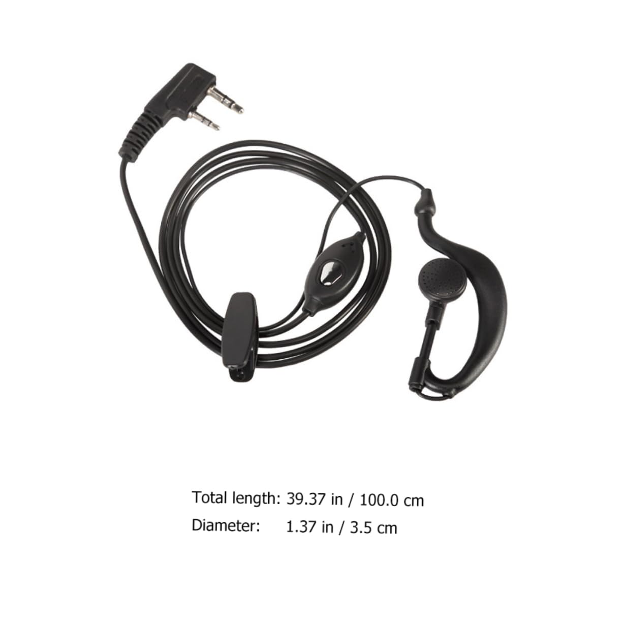 Hoement Pack Radio Earpiece Headset - Noise Cancelling Two-Way Communication Headset for Security, Construction & Event Staff - Ideal for Clear Hands-Free Communication in Loud Environments