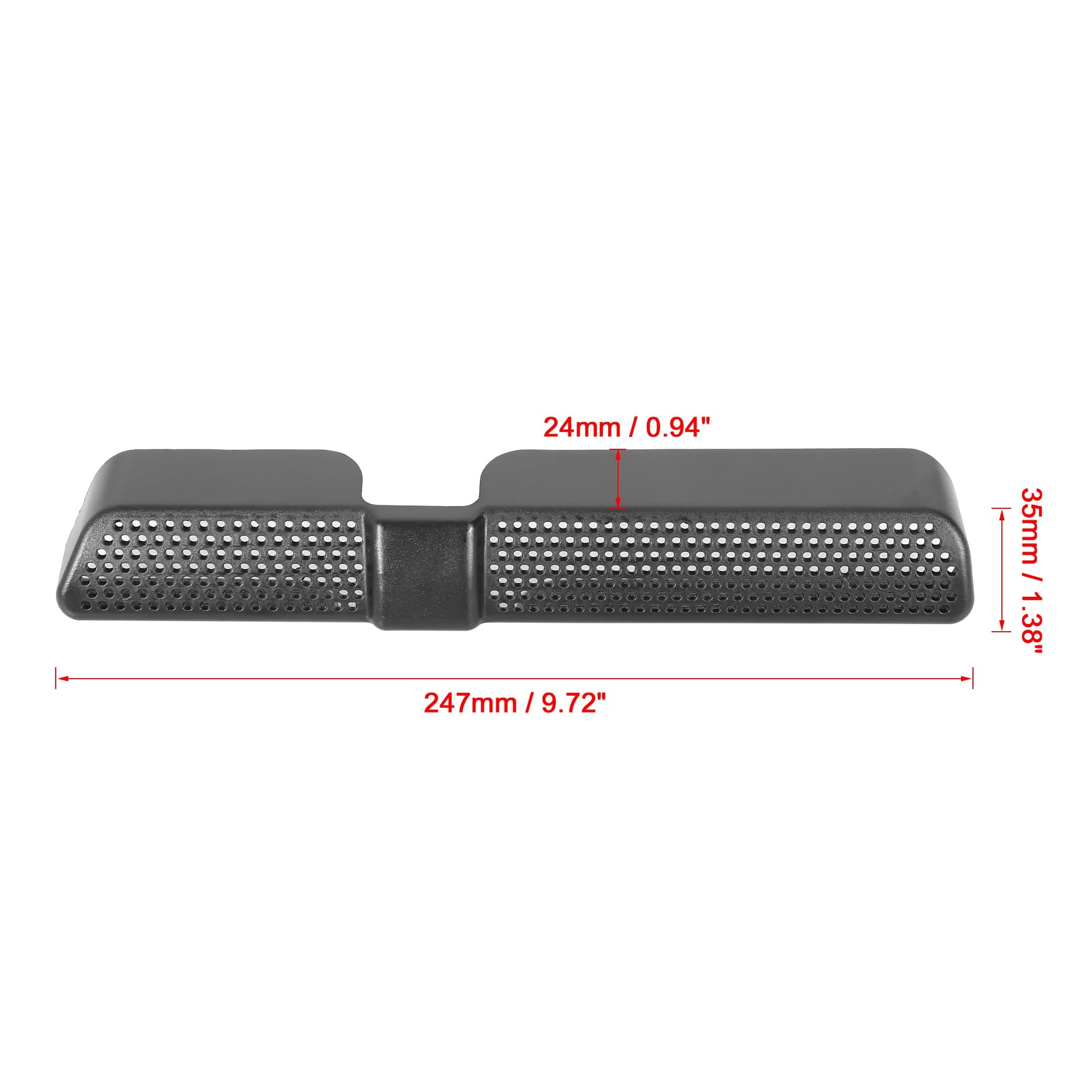 X AUTOHAUX Pair of Black Rear Seat Air Vent Covers for 2018-2019 Volkswagen Tiguan - Perfect for Interior Protection & Enhanced Airflow