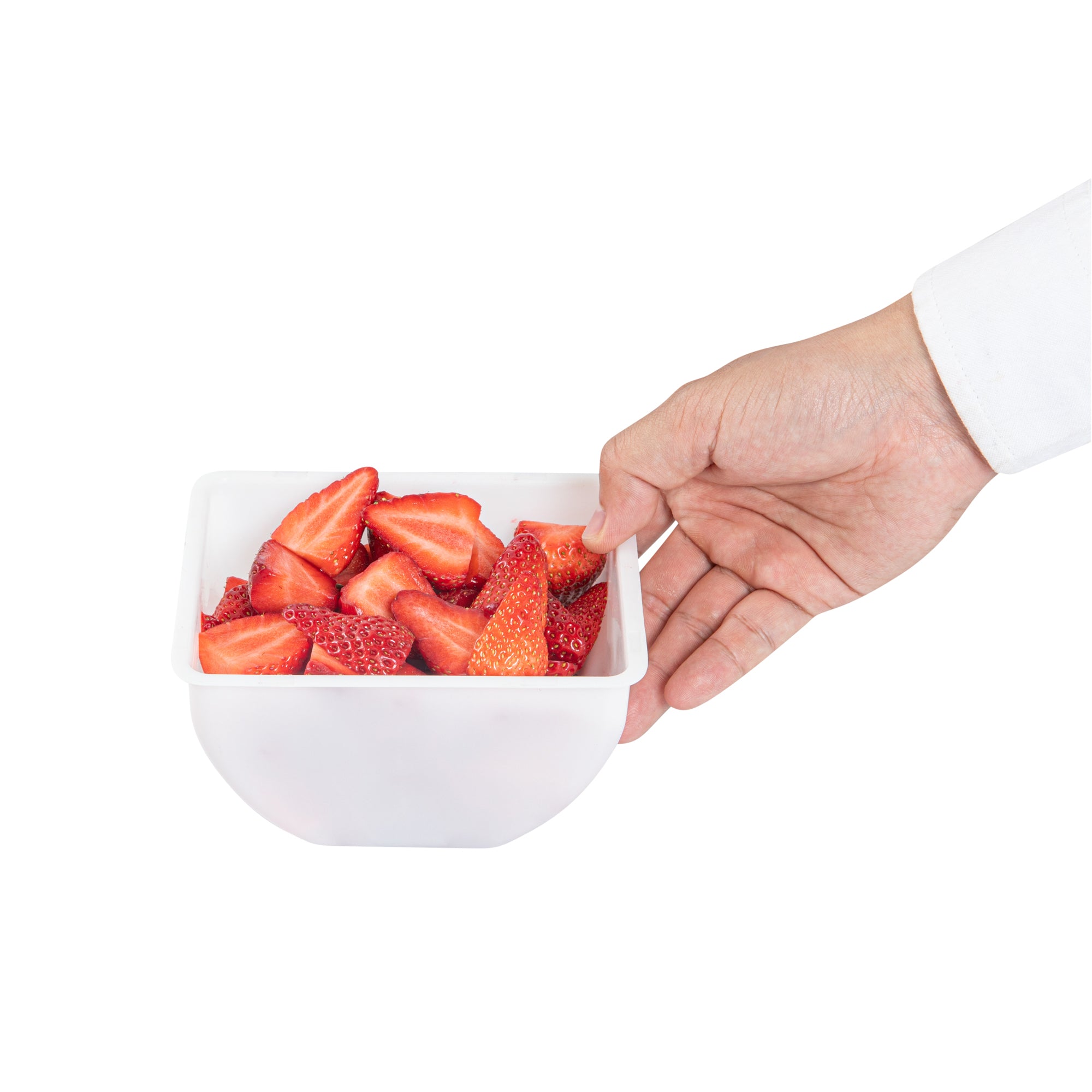 Bar Lux 1.5 Pint White Plastic Insert for 4-Compartment Condiment Caddy - Perfect for Restaurants, Catering & Home Kitchen Organization (1 Count Box)