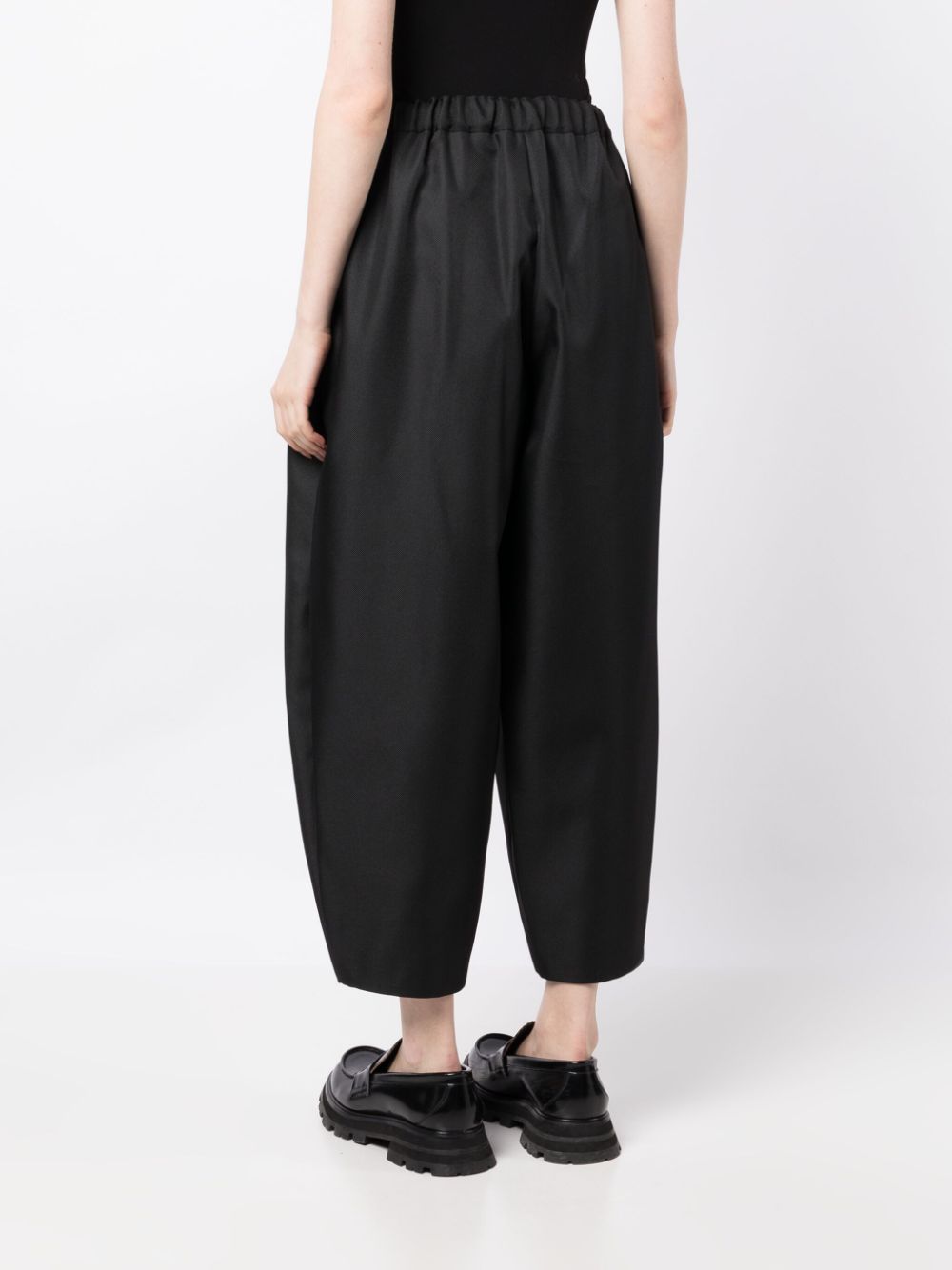 Comme des Garcons Black Trousers for Women - Stylish High Waist Pants for Office, Casual & Night Out