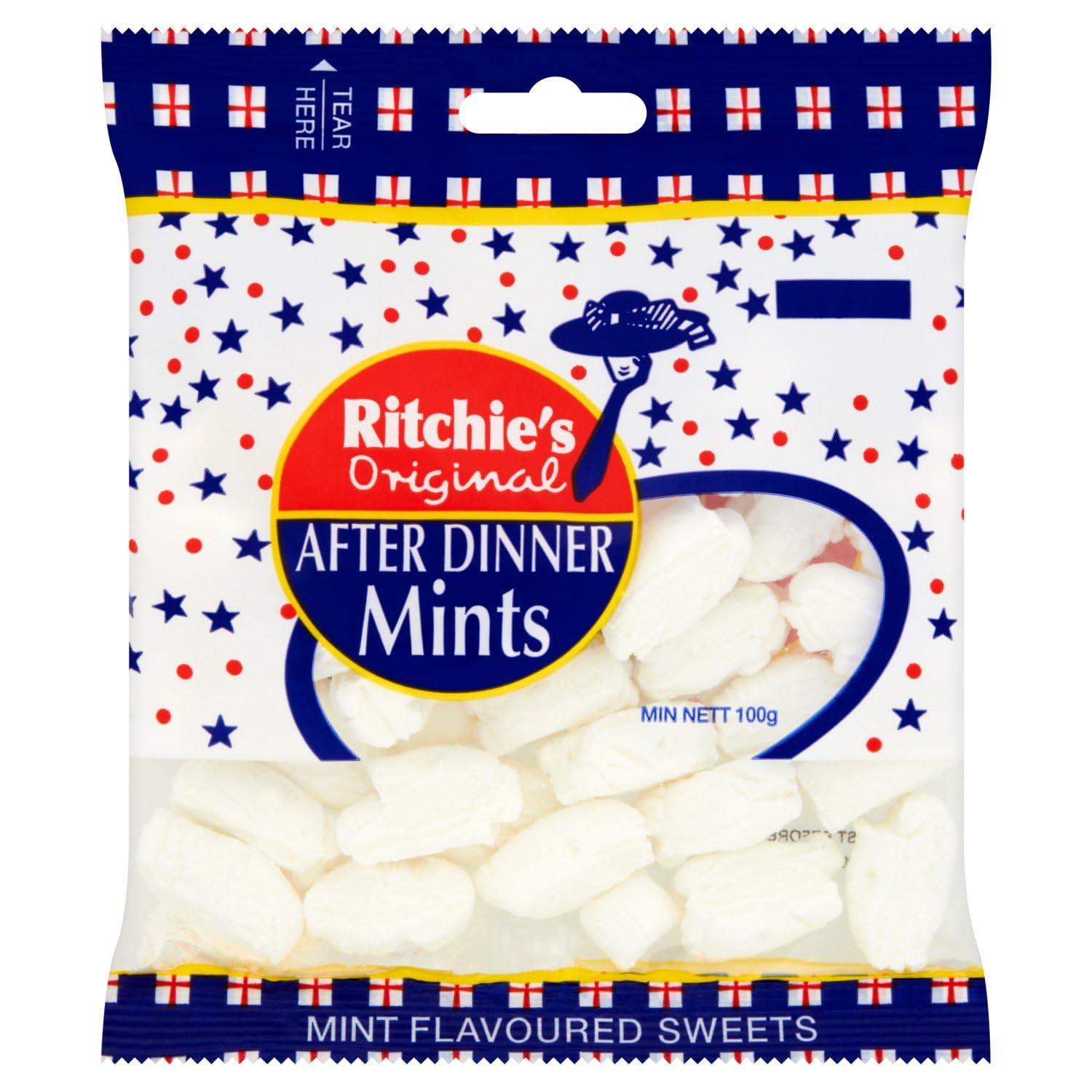 Ritchie's Original After Dinner Mints from Ireland - 100g Pack | Fresh Breath Mints for Post-Meal, Office & Social Occasions