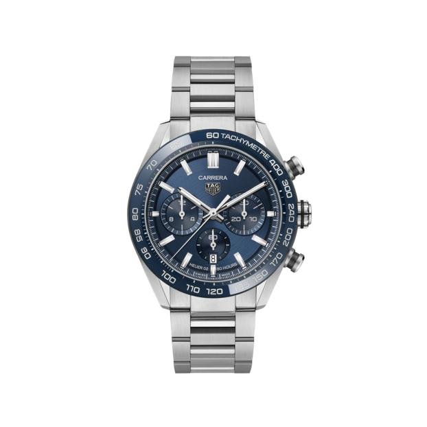 Carrera Chronograph Calibre Heuer 02 Automatic 44mm Men's Watch CBN2A1A.BA0643 - Luxury Swiss Timepiece for Business, Formal Events & Collectors