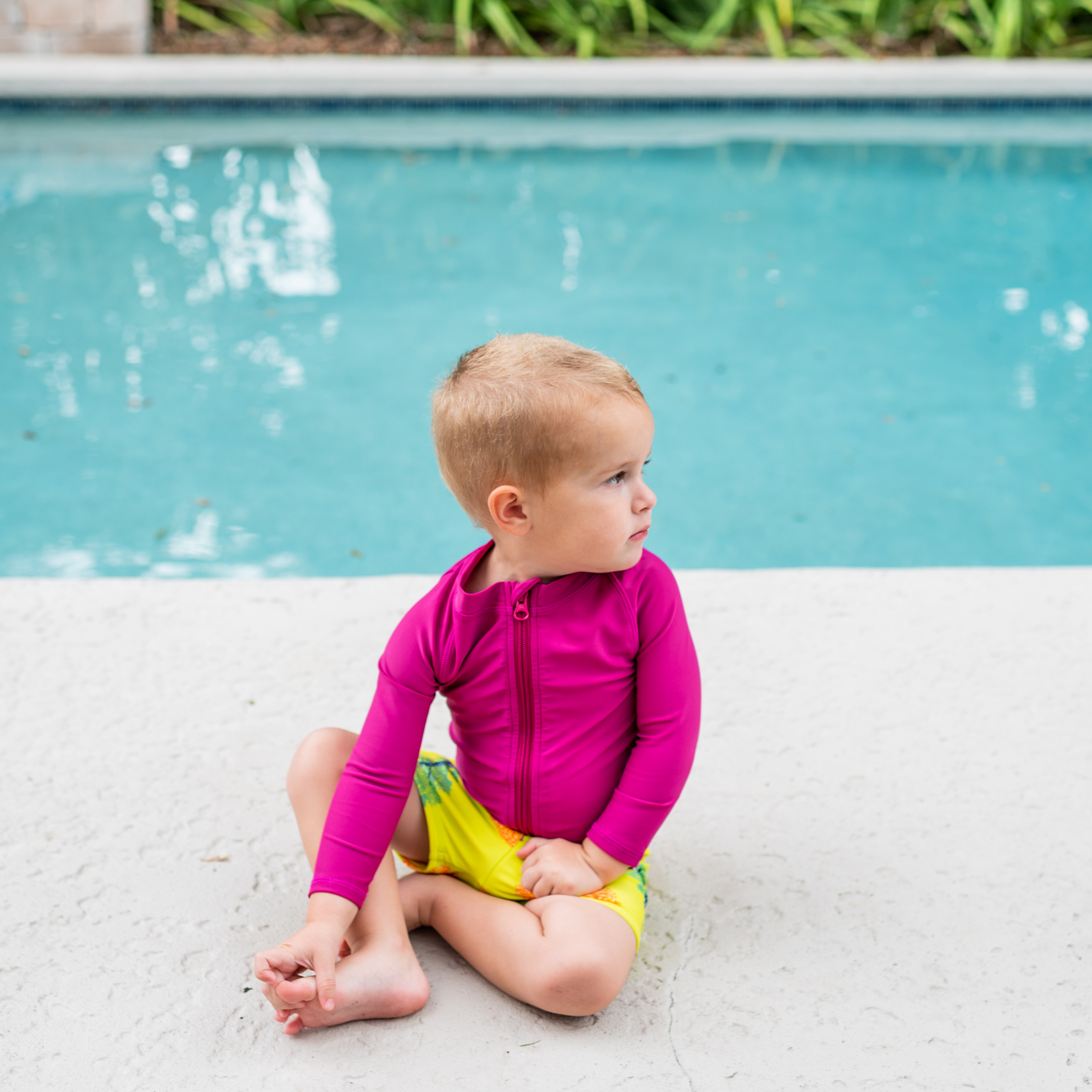 Kids Euro Swim Shorts for Boys & Girls | Quick-Dry Coral Swim Trunks | Perfect for Beach, Pool & Water Play