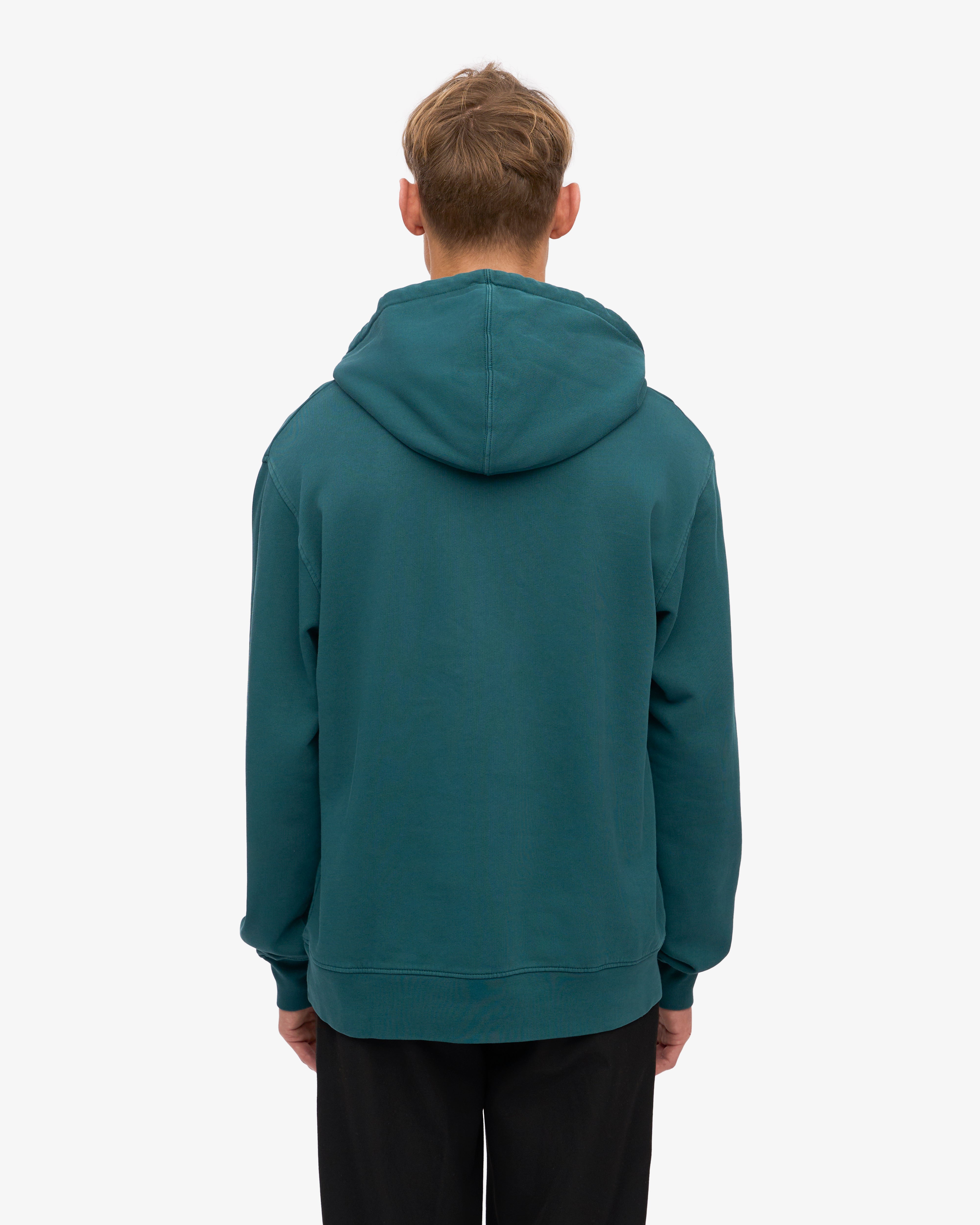 Classic Organic Hooded Sweatshirt for Men & Women | Eco-Friendly Cotton | Ocean Green Color | Perfect for Casual Wear & Outdoor Activities