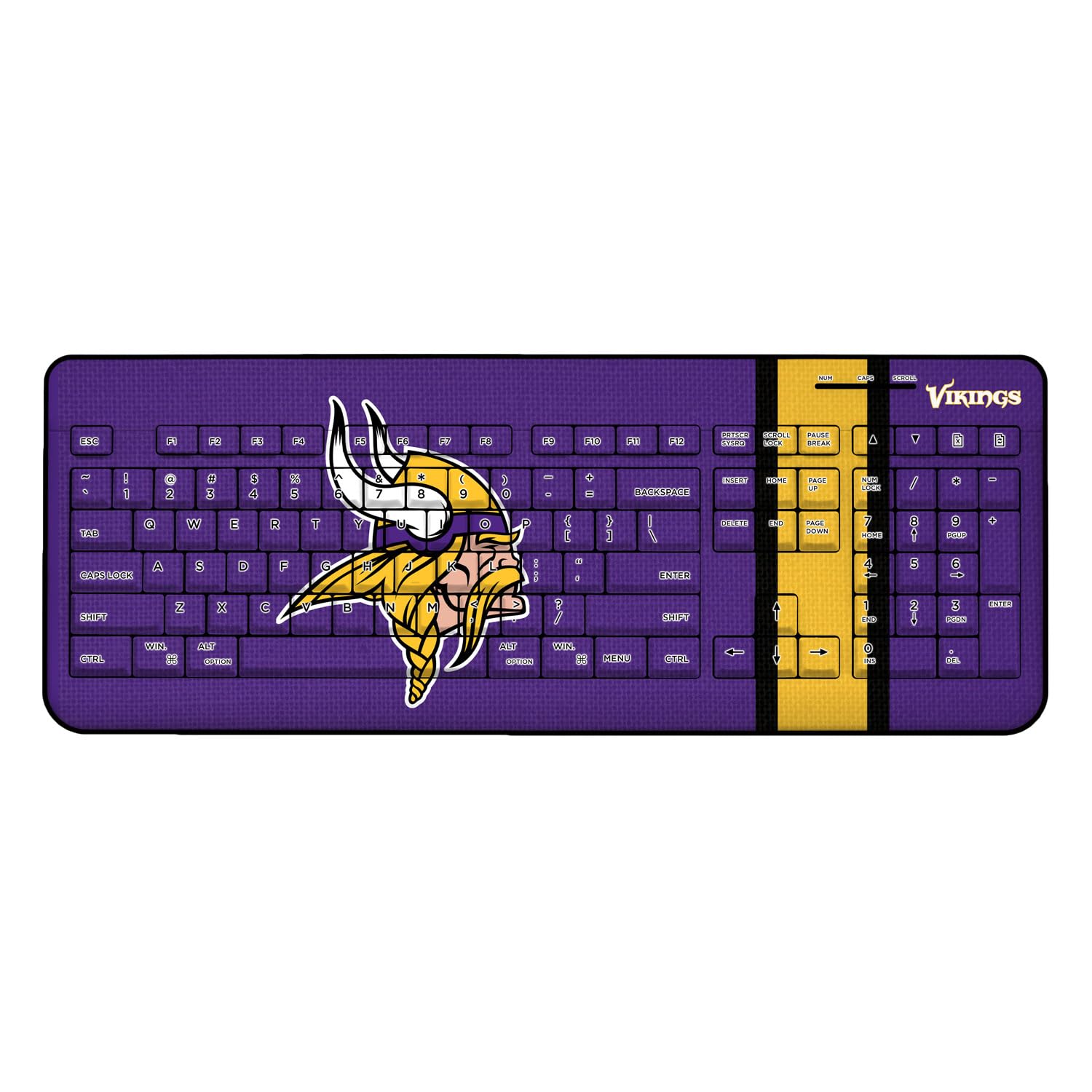 Minnesota Vikings Wireless Keyboard - Gaming & Office Use