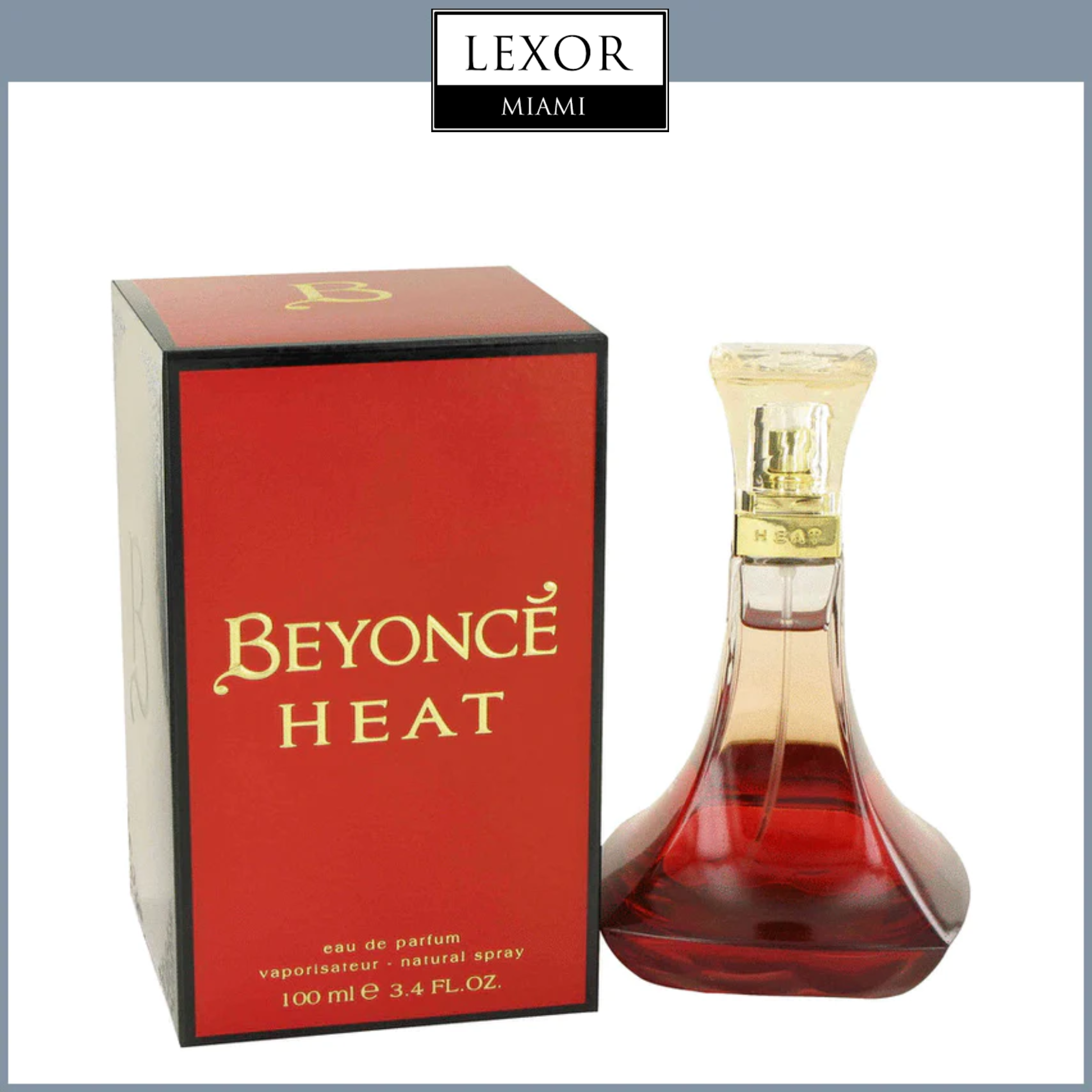 Beyonce Heat 3.4 Oz Eau de Parfum for Women - Floral Fruity Perfume Spray for Day & Night Wear, Date Night, Parties & Special Occasions