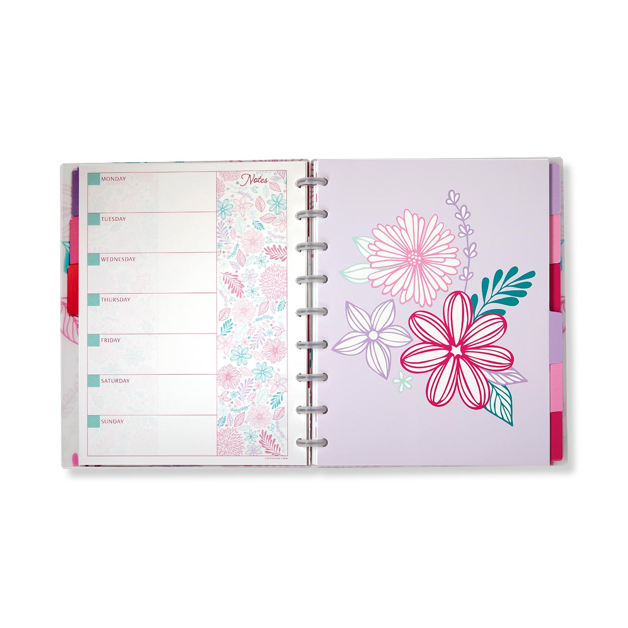 Secret Garden Undated Planner - Weekly & Monthly Agenda Notebook for Women, Floral Design, Perfect for Journaling, Scheduling & Productivity - Ideal for Work, School & Personal Organization