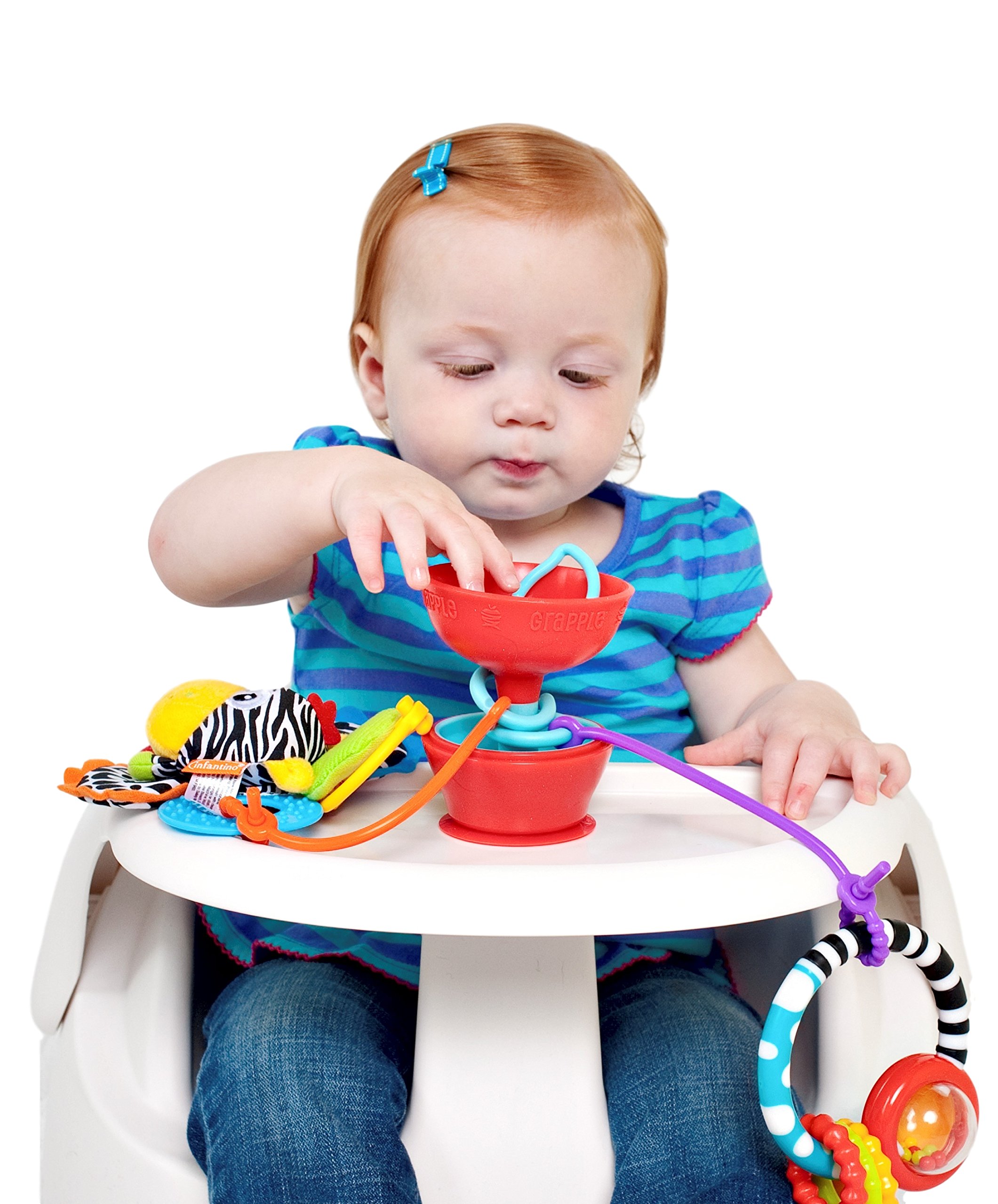 Baby Suction Cup Toys Holder - Secure Teething Toys for High Chairs & Strollers | Essential for Infants 6-12 Months | Perfect for Mealtime & Travel