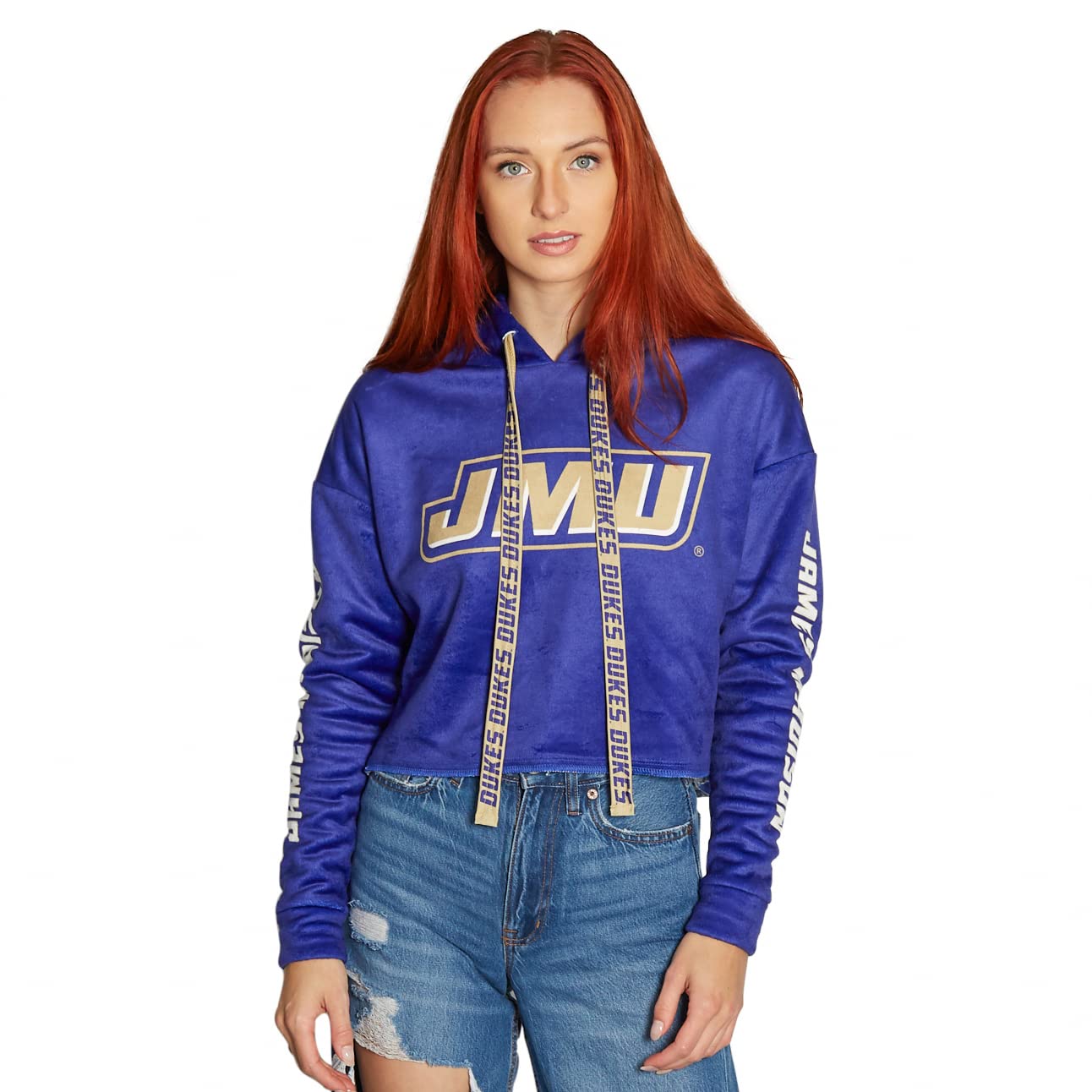 Lojabands Women's Furry Hoodie Sweatshirt - Tailgate Outfit & College Game Day Wear - Made in USA - Cozy & Stylish for Football Parties, Winter Festivals & Casual Outings