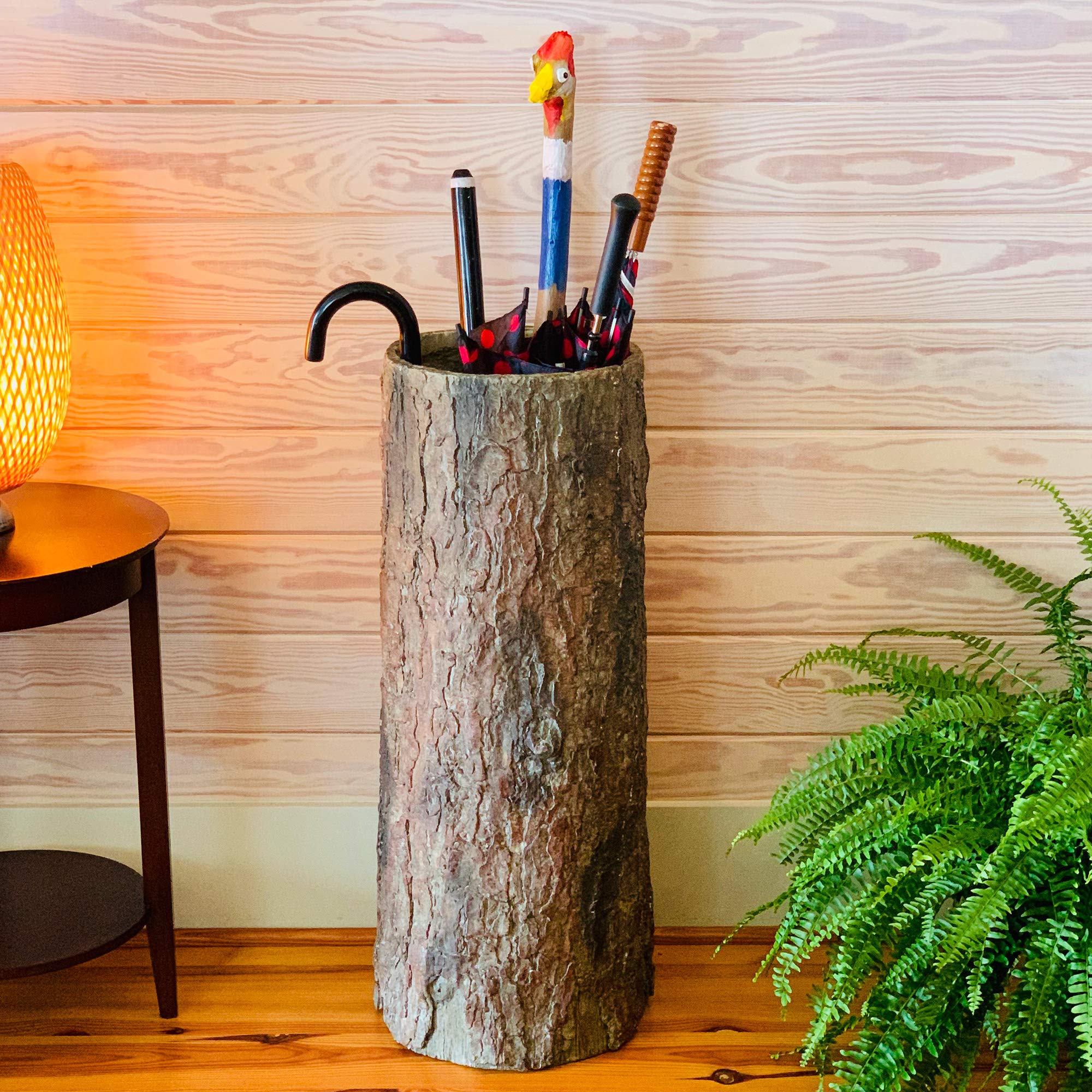 Vintage Farmhouse Umbrella Stand - Rustic Indoor/Outdoor Walking Stick & Umbrella Holder - Entryway Organizer for Home, Porch or Garden Decor - Perfect for Farmhouse, Cottage & Rustic Style Homes