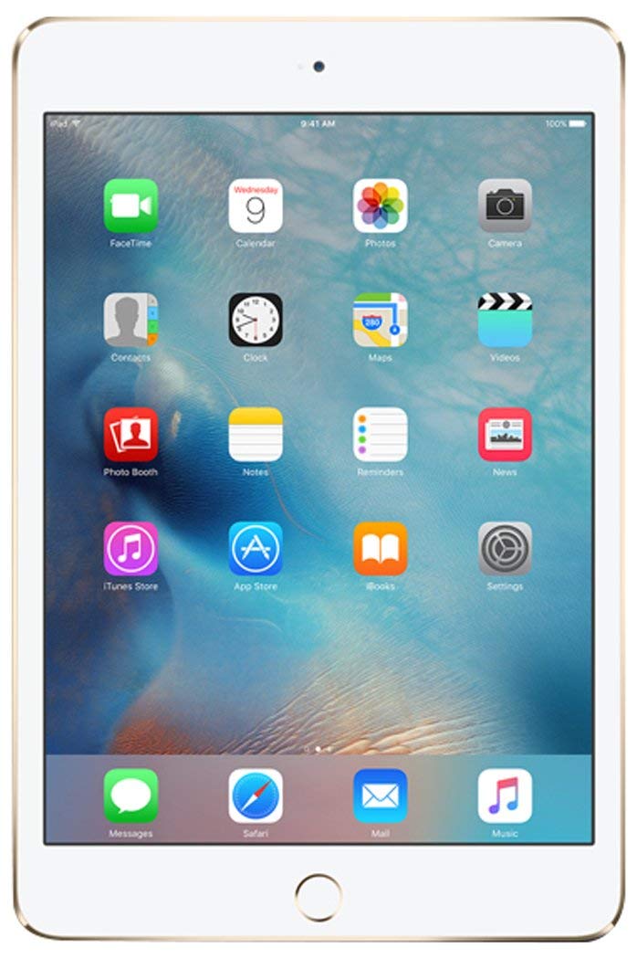 Apple iPad Mini 4 64GB Wi-Fi + Cellular Unlocked Gold (Renewed) - Portable Tablet for Work, Travel & Entertainment