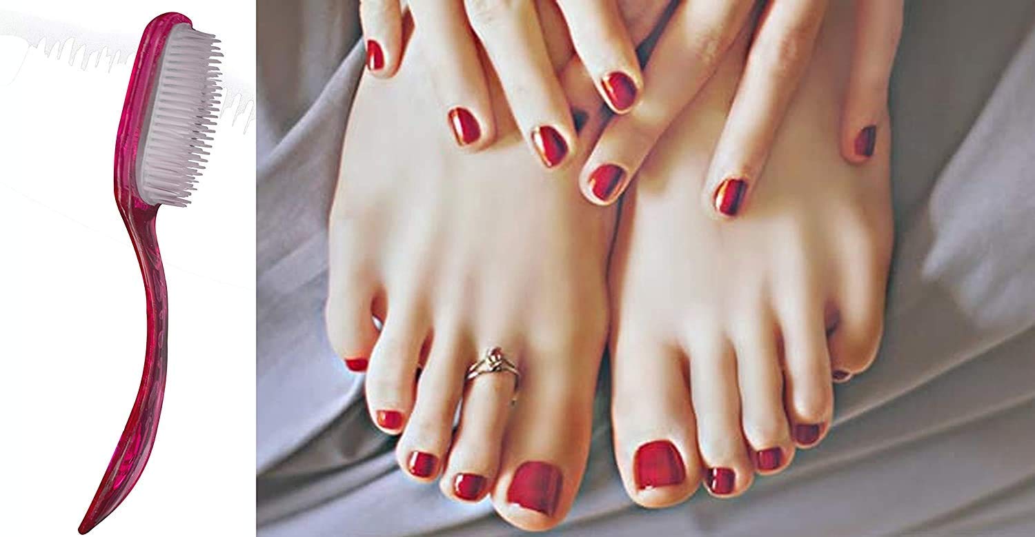 Premium GLAN Dead Skin Remover & Callus Exfoliator - 2 Pack Pedicure Brush Set for Men & Women (Multicolor) - Perfect for At-Home Foot Care & Salon Pedicures