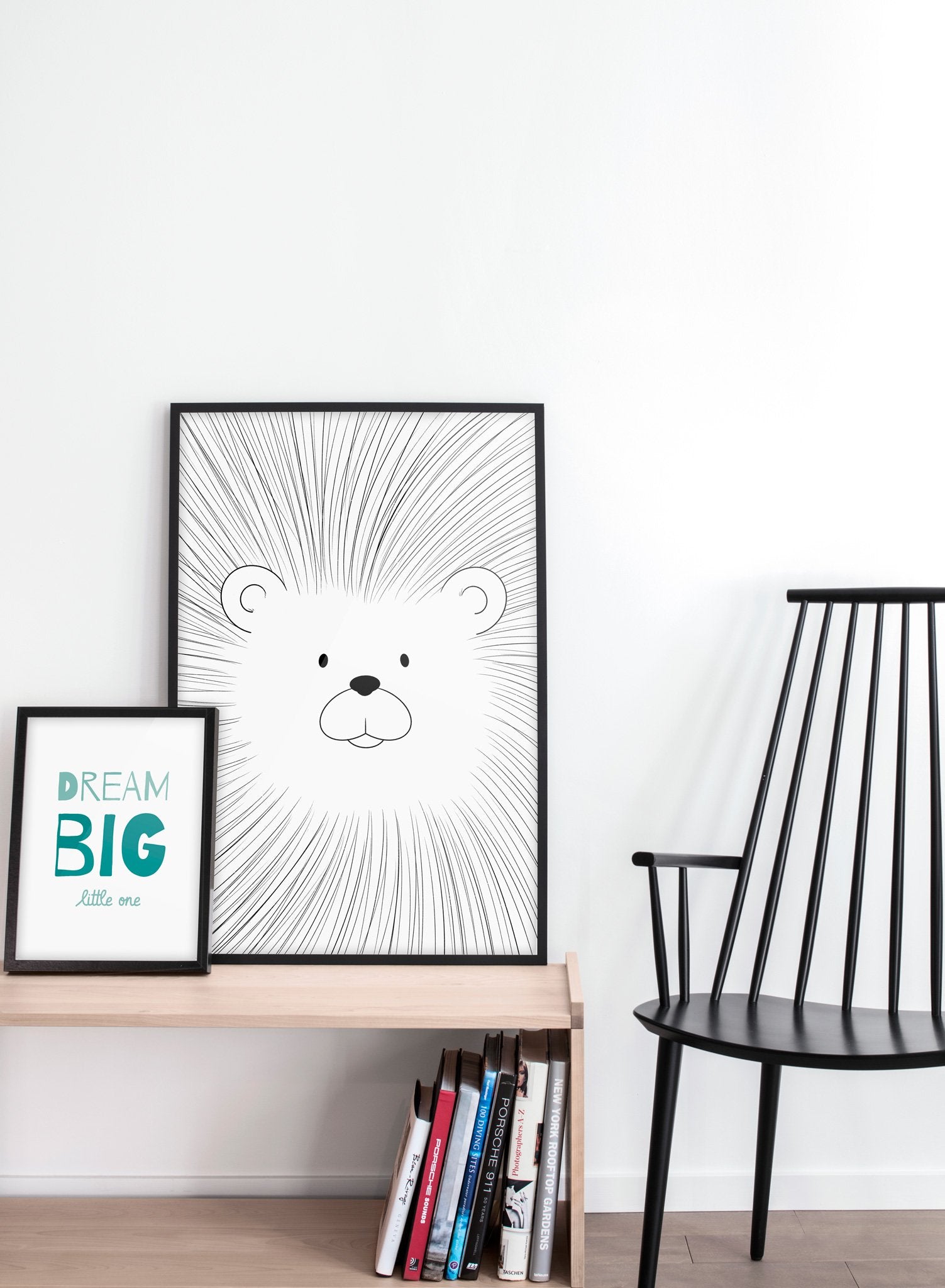 Lion Poster - Wild Animal Wall Art Decor for Home, Office & Classroom - Perfect for Jungle Theme & Wildlife Lovers
