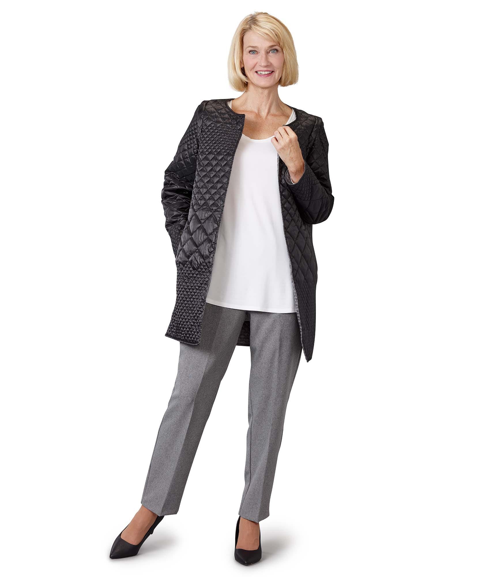 Reversible Quilted Jacket for Women - Detachable Sleeves, Lightweight & Stylish Outerwear for Fall, Winter & Spring | Perfect for Travel, Work & Outdoor Activities