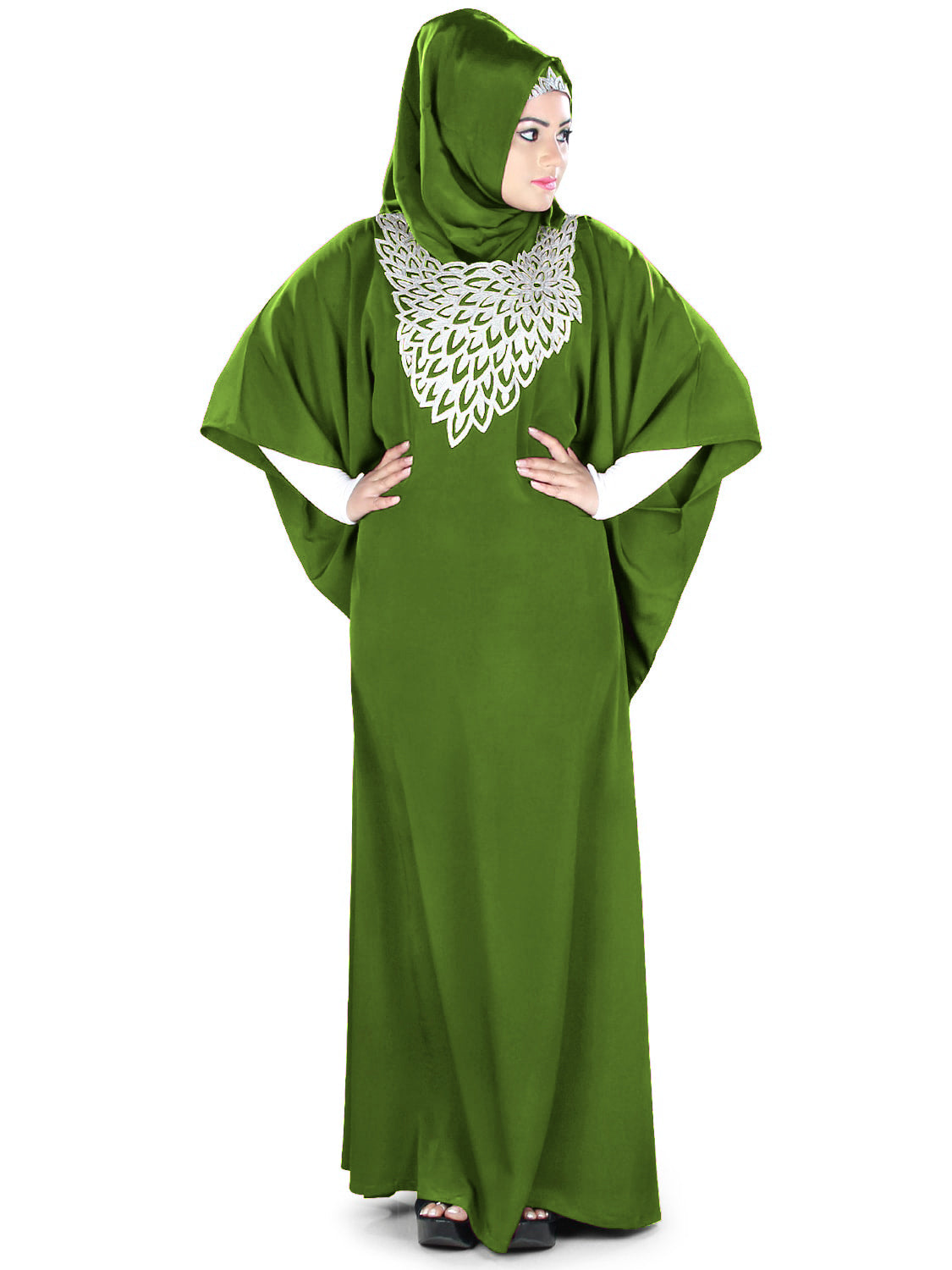 Stylish Aimen Kaftan Dress for Women - Elegant Flowy Maxi Dress with Embroidery - Perfect for Beach, Vacation & Boho Fashion