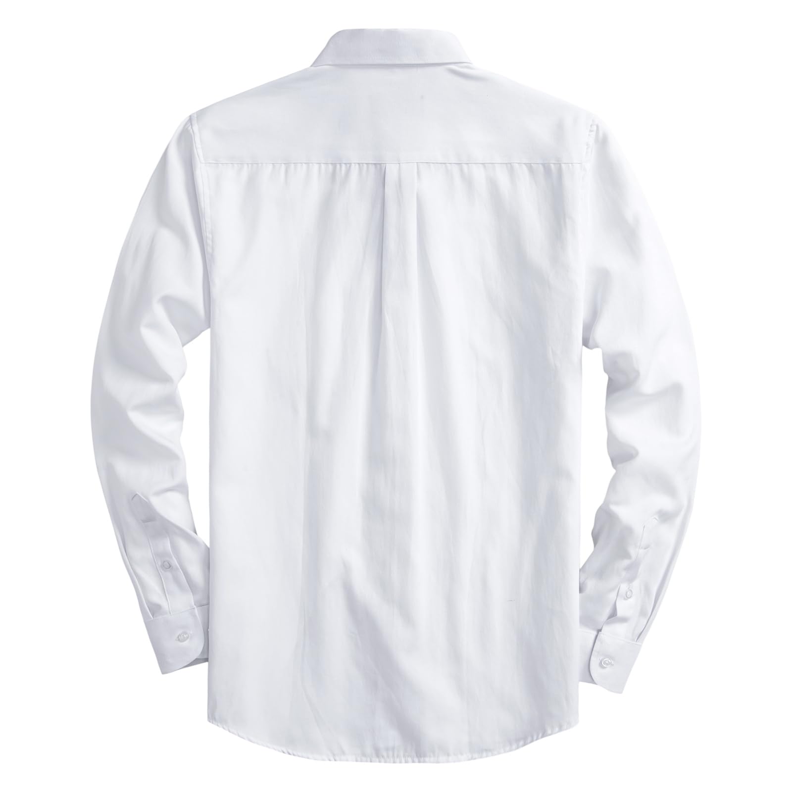 Men's Slim Fit Oxford Shirt - Long Sleeve Lightweight Button Down Dress Shirt with Chest Pocket | Business Casual & Office Wear