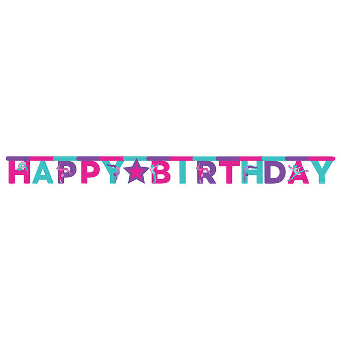 12-Piece Bulk Gymnastics Party Banners Set - Colorful Cheerleading Decorations for Birthday, Team Celebrations & Gym Events - Perfect for Gymnasts, Cheerleaders & Sports Enthusiasts