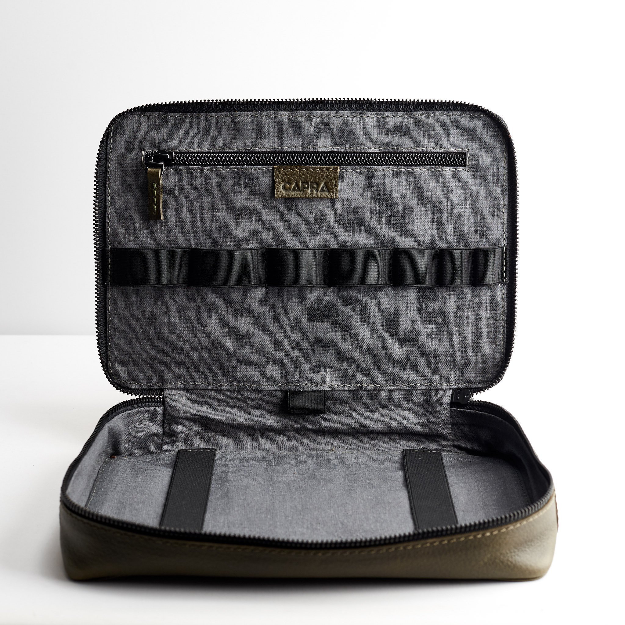 Men's Travel Tech Organizer - Green iPad Case & Electronics Accessory Storage Bag - Perfect for Business Trips, Commuting & Digital Nomad Lifestyle - Great Gadget Pouch & Dopp Kit Gift for Men
