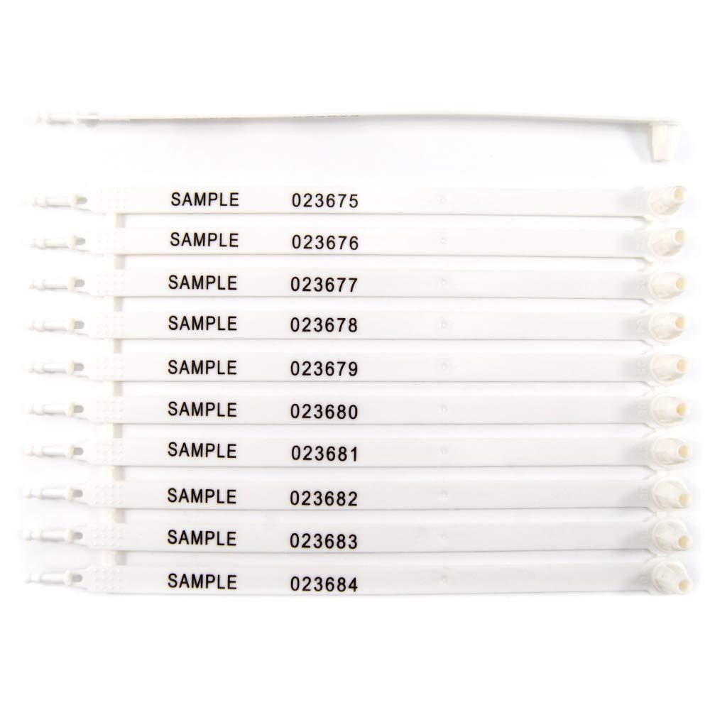 Leadseals 1000 Pack Plastic Truck Door Seal Tamper Evident Tite-Lock Security Tags with Numbered Safety Disposable Locks for Trailer Logistics, Transport & Package Shipping - Ideal for Cargo Security, Warehouse Management & Supply Chain Protection