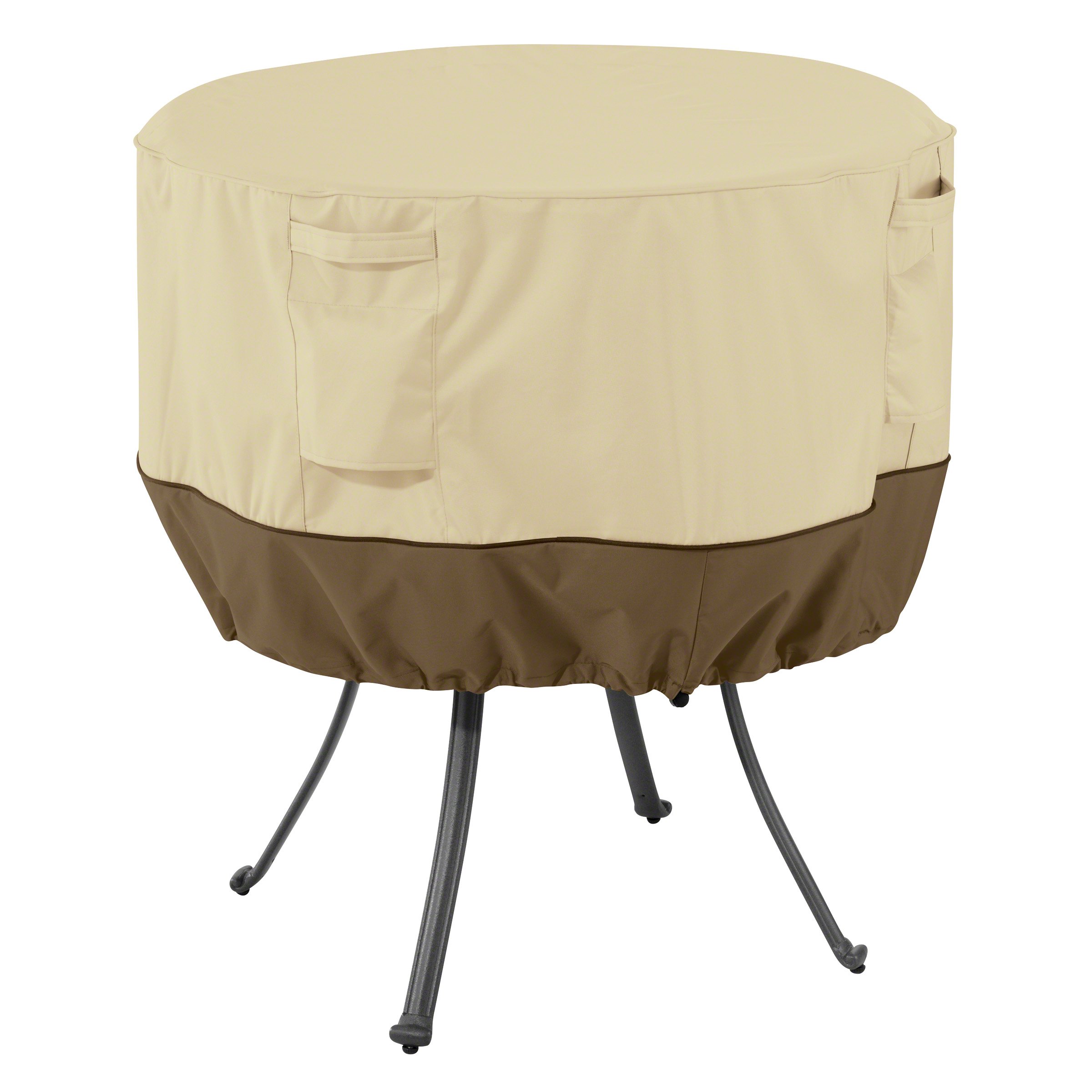 Classic Accessories Veranda 36 Inch Round Water-Resistant Outdoor Patio Table Cover - Perfect for Garden, Deck, and Backyard Furniture Protection