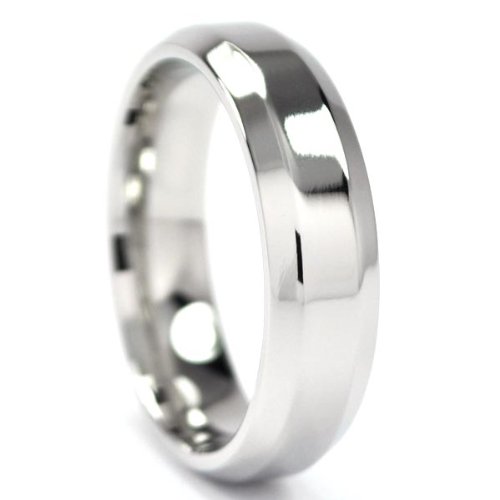 Premium Cobalt Chrome Ring for Men & Women - Durable Hypoallergenic Wedding Band, Comfort Fit Design - Perfect for Engagement, Anniversary & Everyday Wear