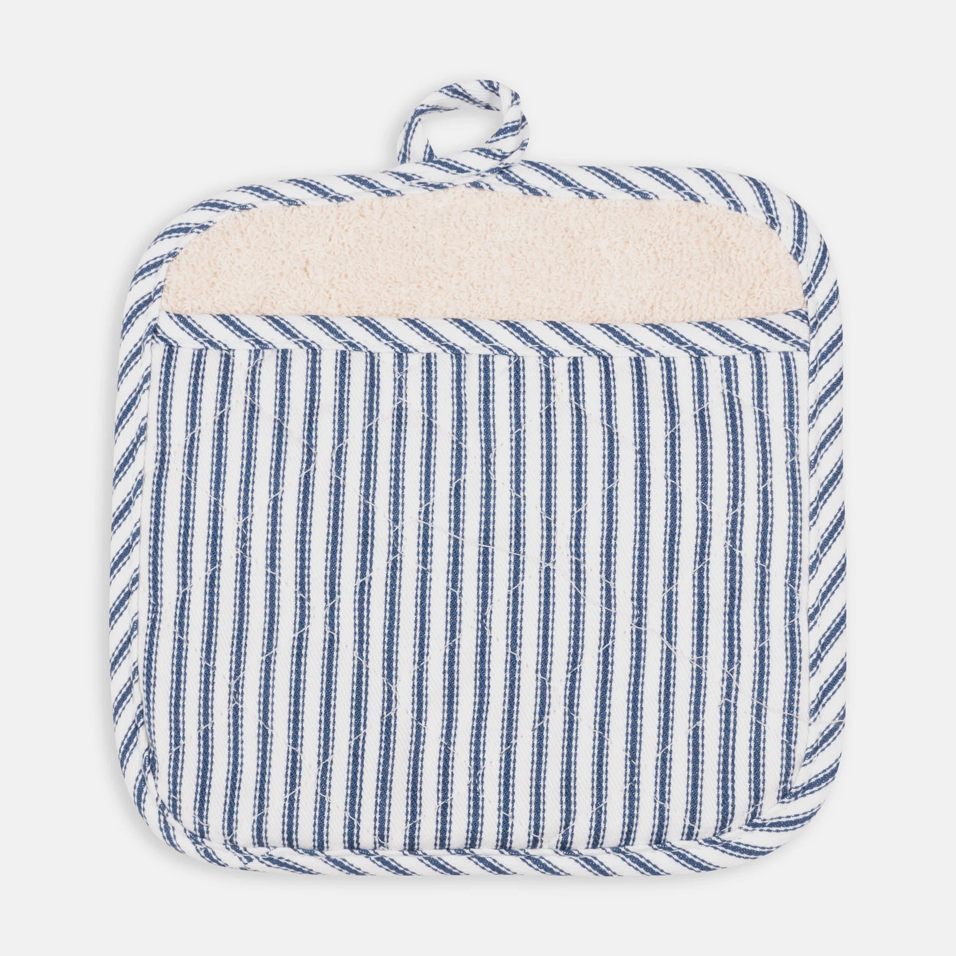 Blue Metro Stripe Potholder Set - Heat Resistant Kitchen Oven Mitts for Cooking, Baking & Grilling - Perfect Holiday Gift for Home Chefs