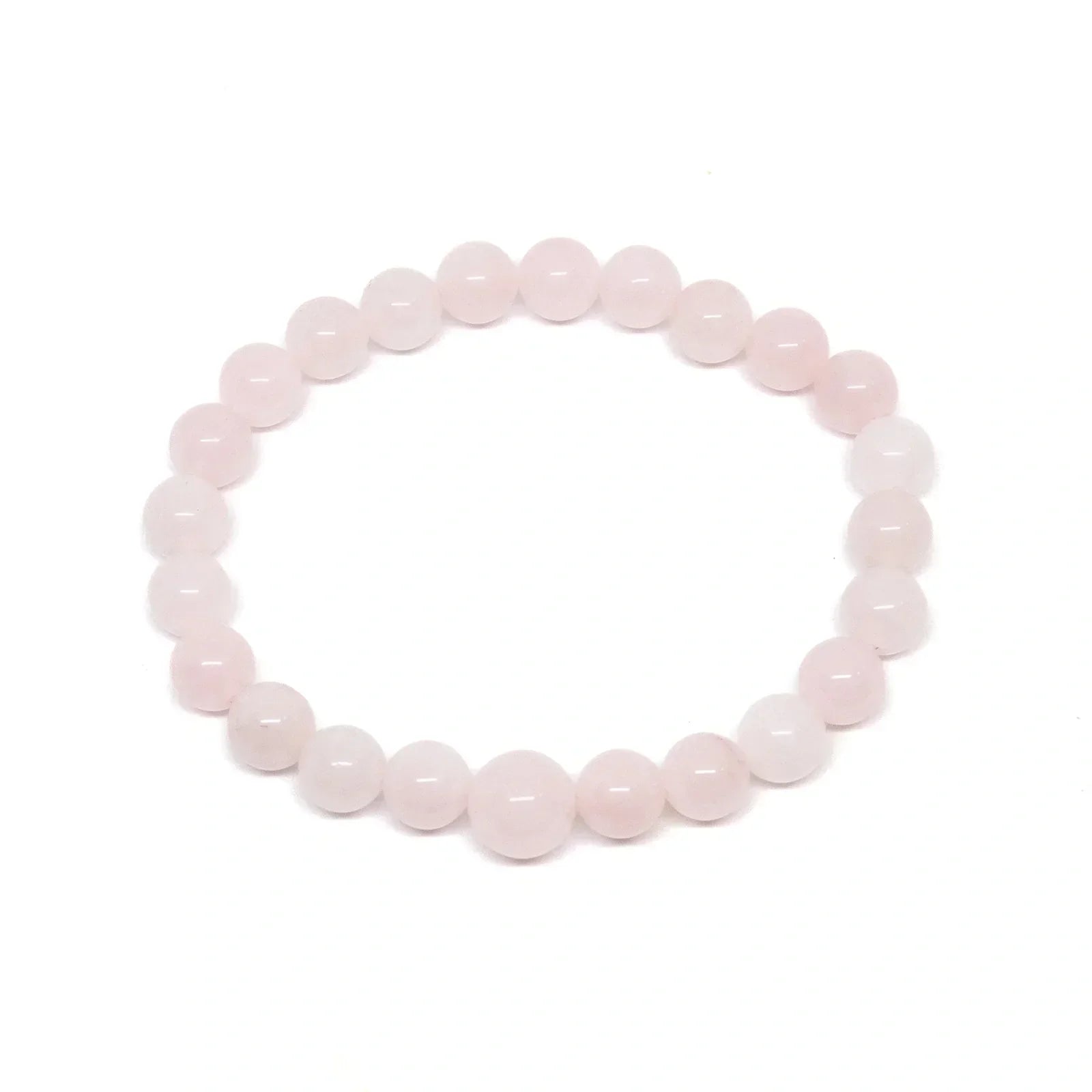 Rose Quartz Beaded Bracelet - 4mm Prayer Beads for Kids | Spiritual Jewelry for Meditation, Yoga & Positive Energy