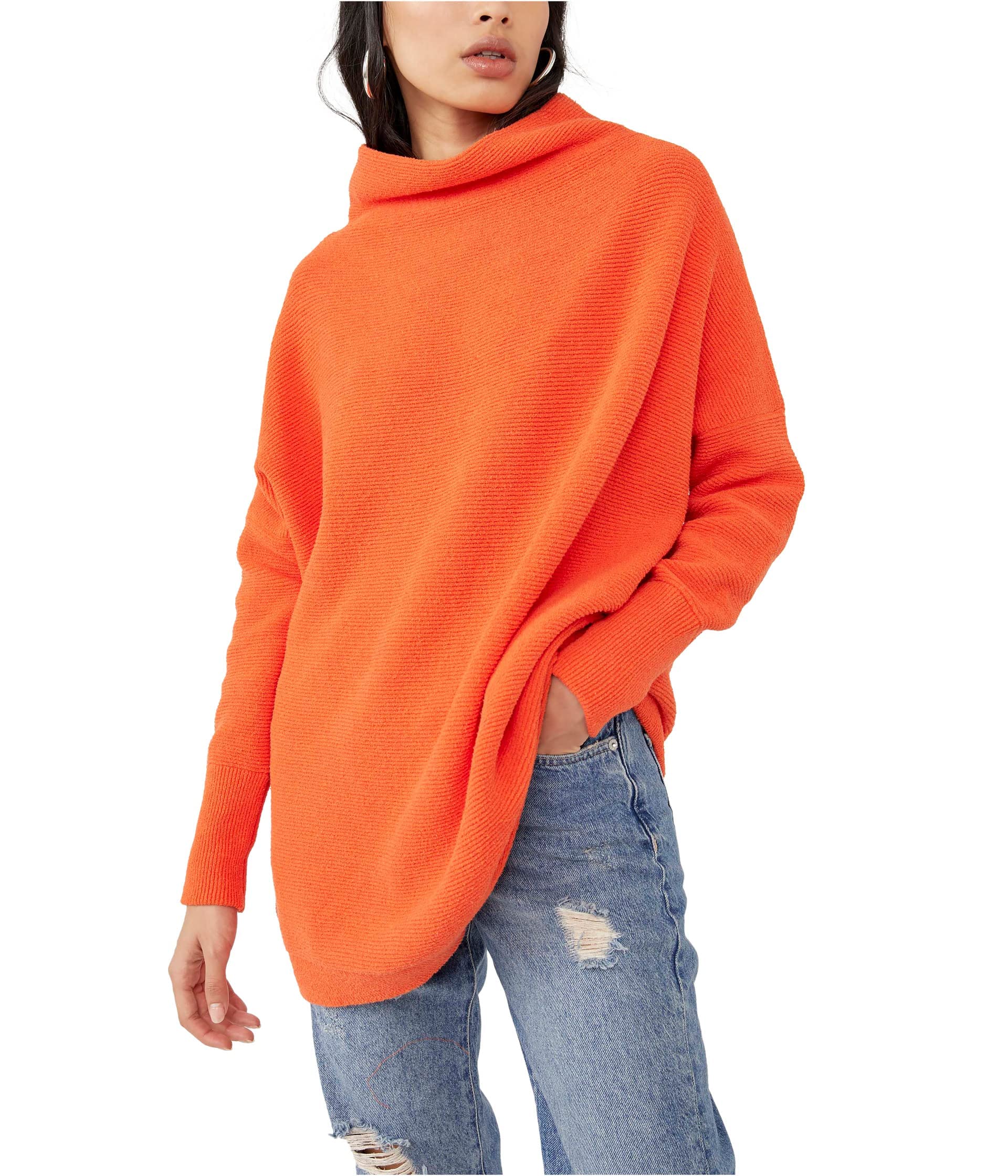 Free People Ottoman Slouchy Tunic Top - Women's Boho Chic Blouse Size 8-10 (MD) | Perfect for Casual Outings, Beach Cover-Ups & Festival Fashion