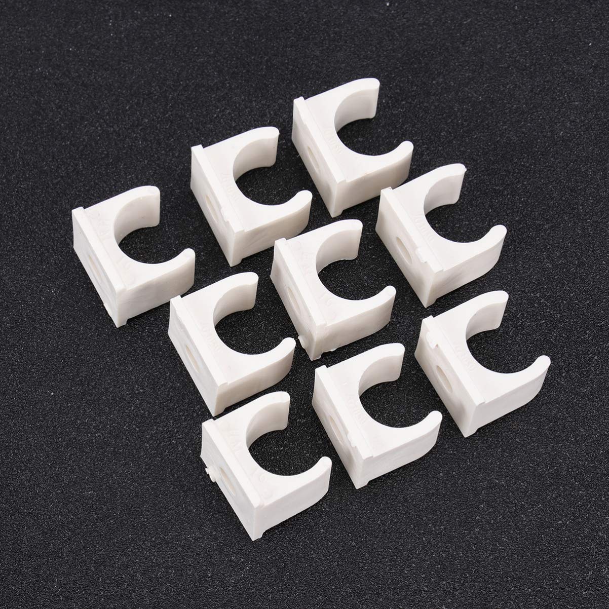 50PCS 1/2 Inch PEX Pipe Hangers - U-Shaped PVC Clamps for Plumbing & HVAC Installation