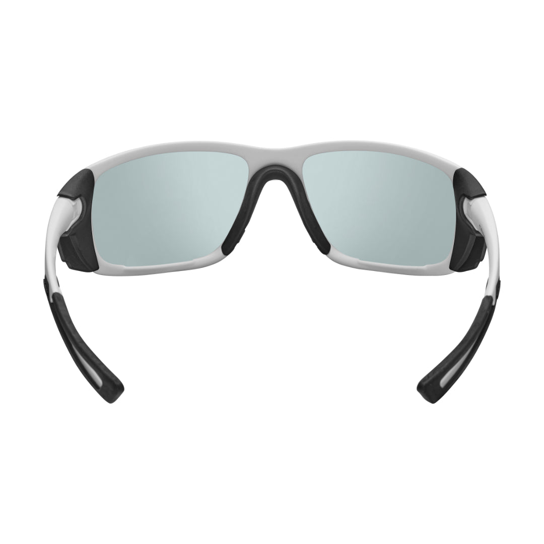 Unisex White Wraparound Sports Cycling Sunglasses with Magnetic Side Shields - UV Protection for Outdoor Running, Biking & Active Lifestyle