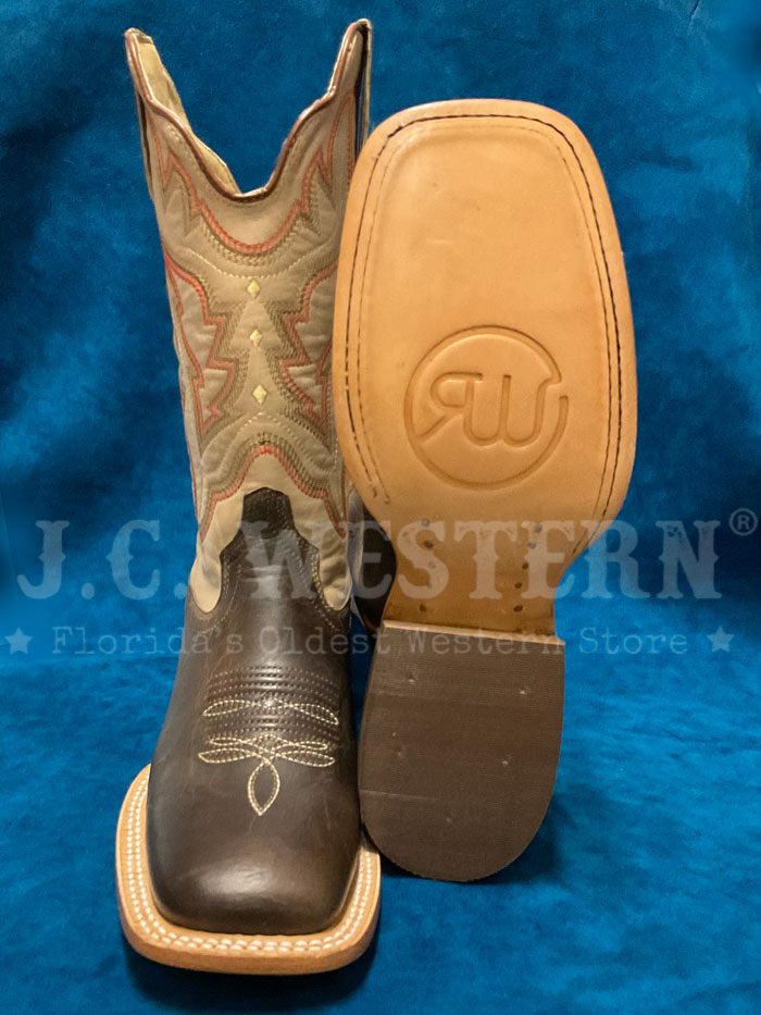 R.Watson WRL0006 Women's Western Cowhide & Goat Leather Boots - Mad Brown - Perfect for Country Rides, Rodeos & Casual Outings