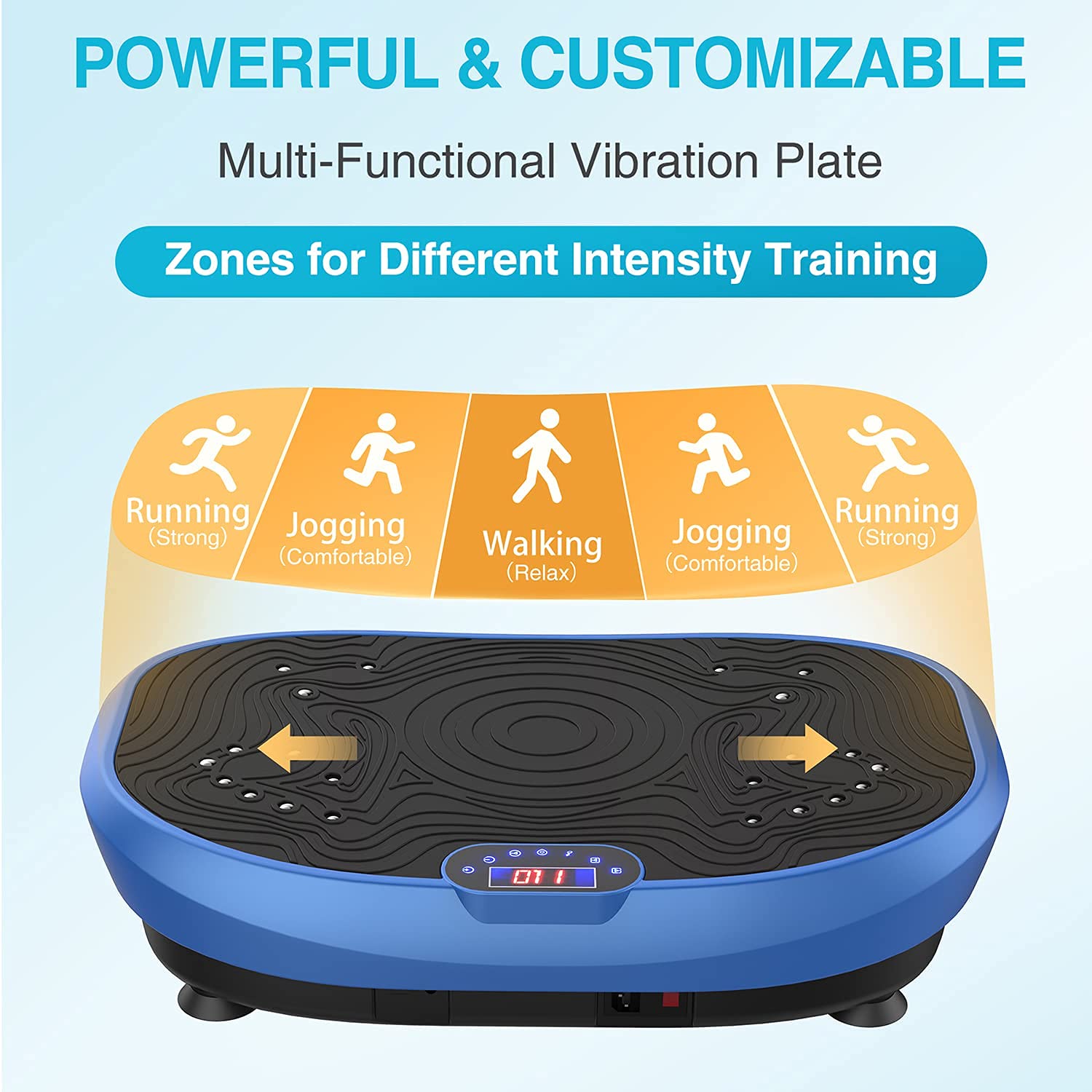 AXV Vibration Plate Exercise Machine - Whole Body Workout Platform for Weight Loss, Toning & Fitness | Home Gym Equipment for Women & Men | Perfect for Small Spaces, Post-Workout Recovery & Wellness Routines