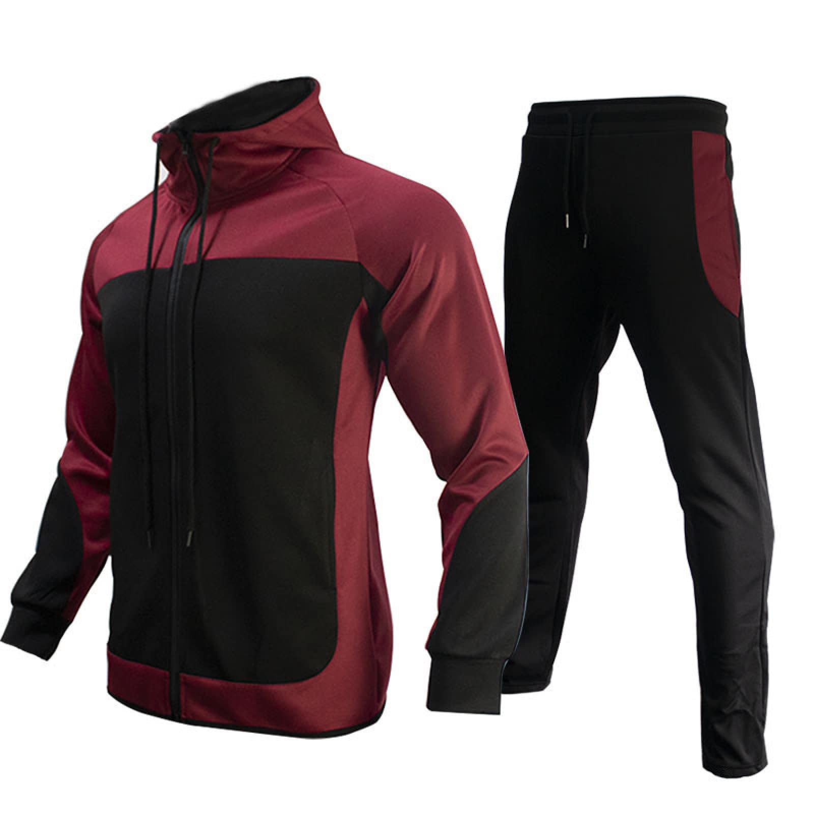Men's Tracksuit Set - Spring Running Jacket & Jogger Sweatpants Outfit | Athletic Sportswear for Men | Perfect for Gym, Jogging & Casual Wear