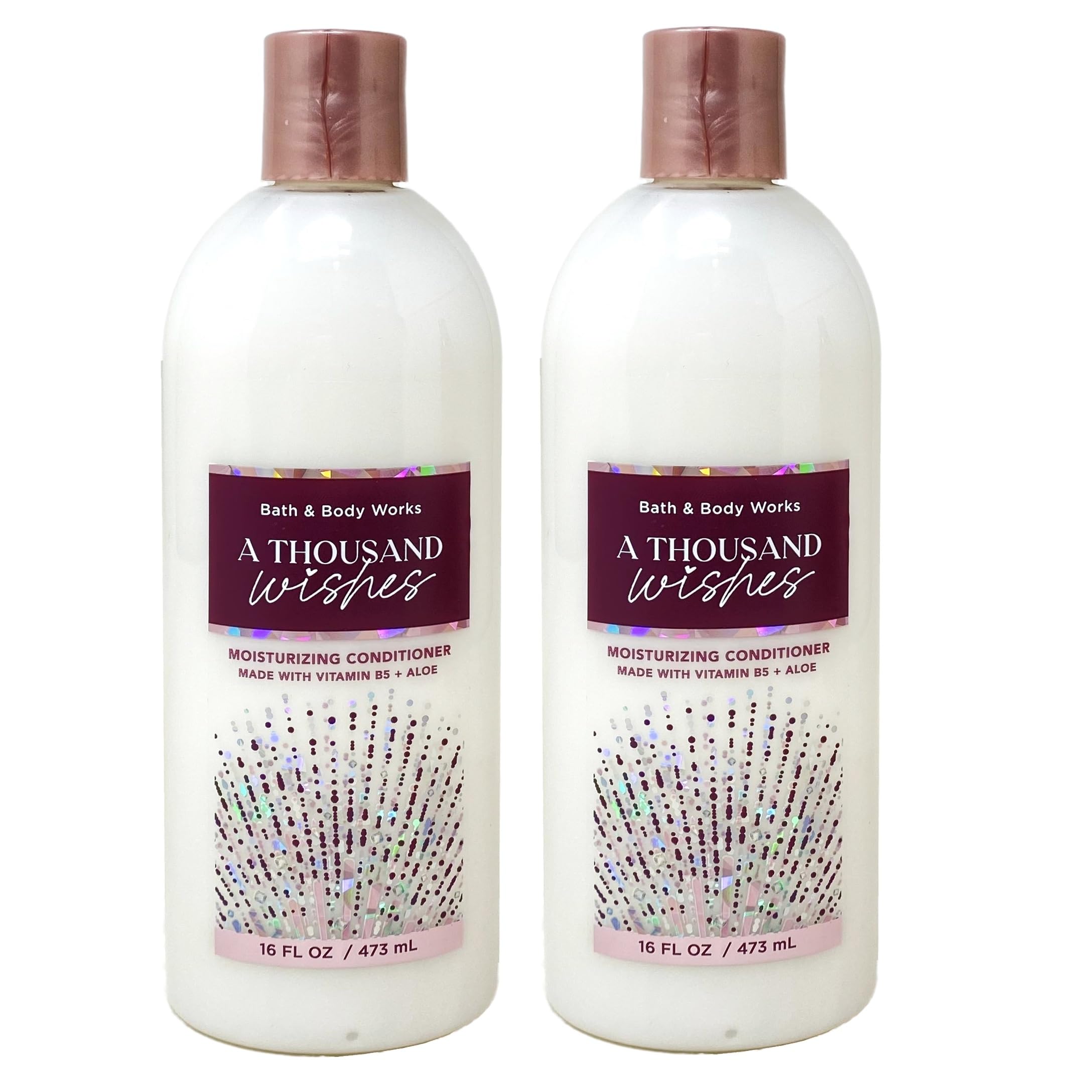 Bath & Body Works A Thousand Wishes 2-Pack Moisturizing Conditioner Set - Full Size Hydrating Hair Care for Daily Use & Special Occasions