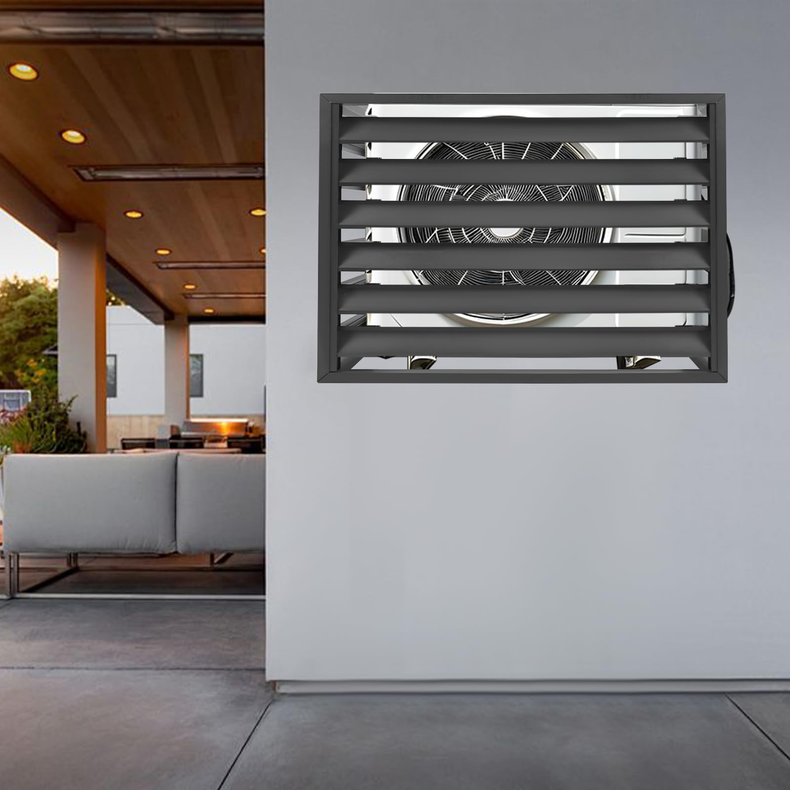 Outdoor AC Unit Fence Cover - Black Air Conditioner Enclosure & Trash Can Screen for Privacy & Protection - Durable Weatherproof AC Radiator Cover for Home & Garden Use