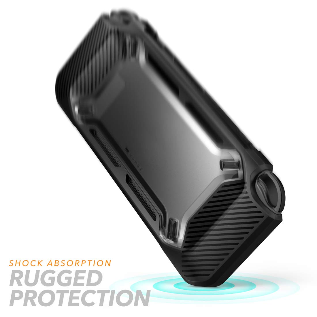 Premium Heavy Duty Slim Rubberized Snap-On Hard Case Cover for Nintendo Switch 2017 - Shockproof Protective Shell with Enhanced Grip (Black) - Perfect for Travel, Gaming On-The-Go & Console Protection