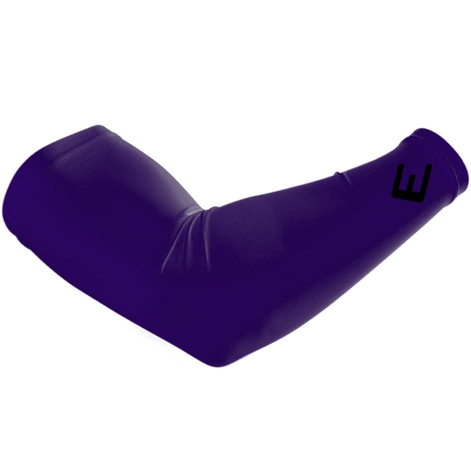 UV Protection Cooling Arm Sleeves for Men & Women - Breathable Sun Sleeves for Outdoor Sports, Running, Cycling, Golf - Purple Compression Arm Covers for Sunburn Prevention & Muscle Support